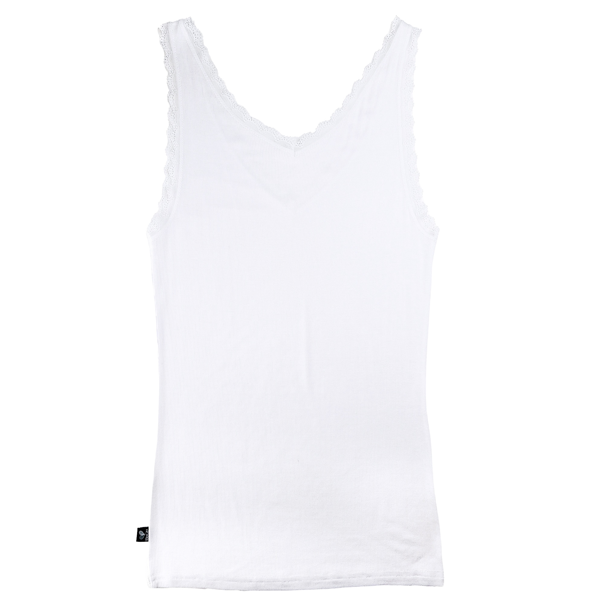 like it! Top de rechange avec décolleté en V profond avec dentelle