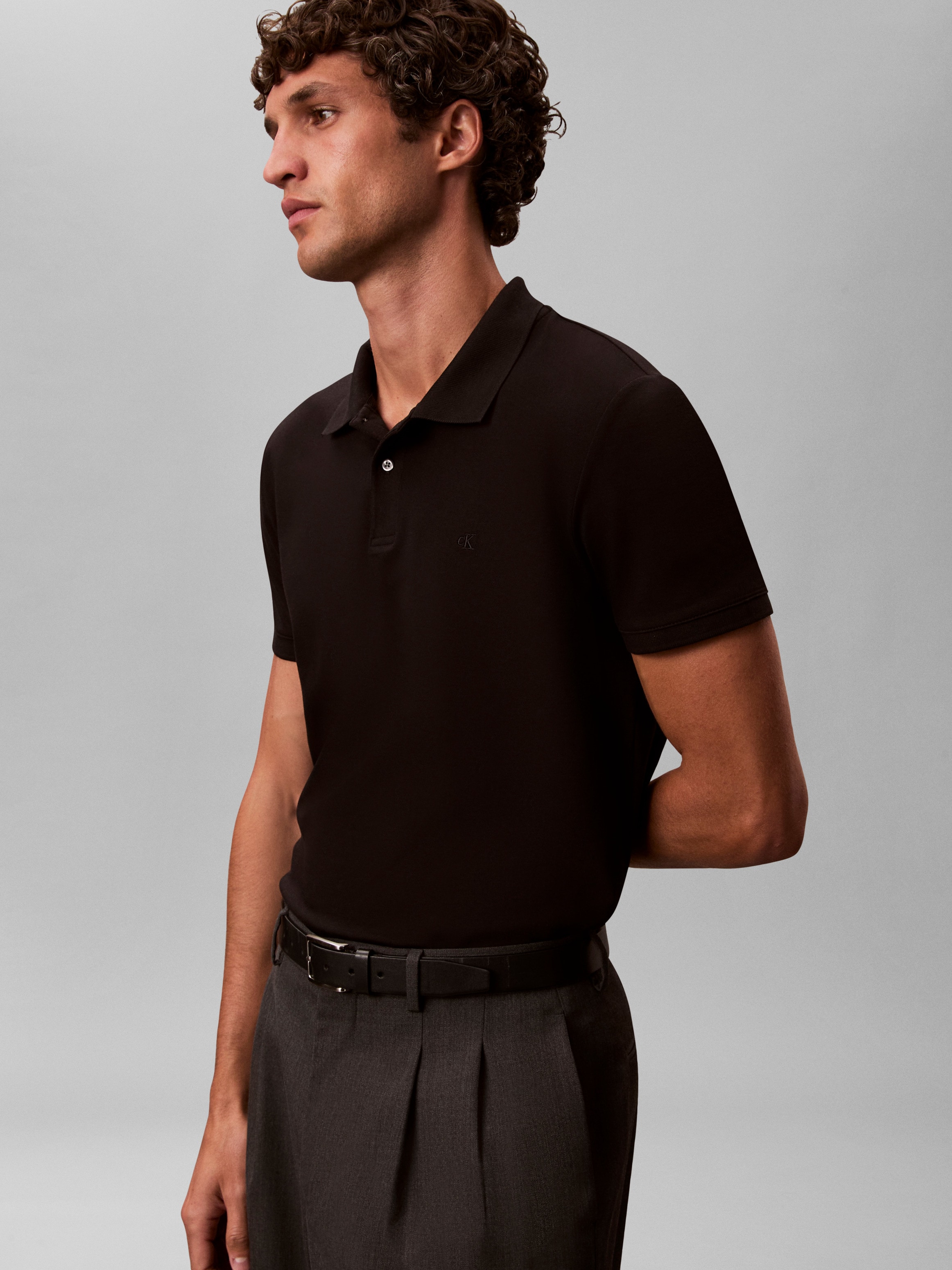 Calvin Klein Poloshirt »SS SLIM REFINED PIQUE POLO« slim fit