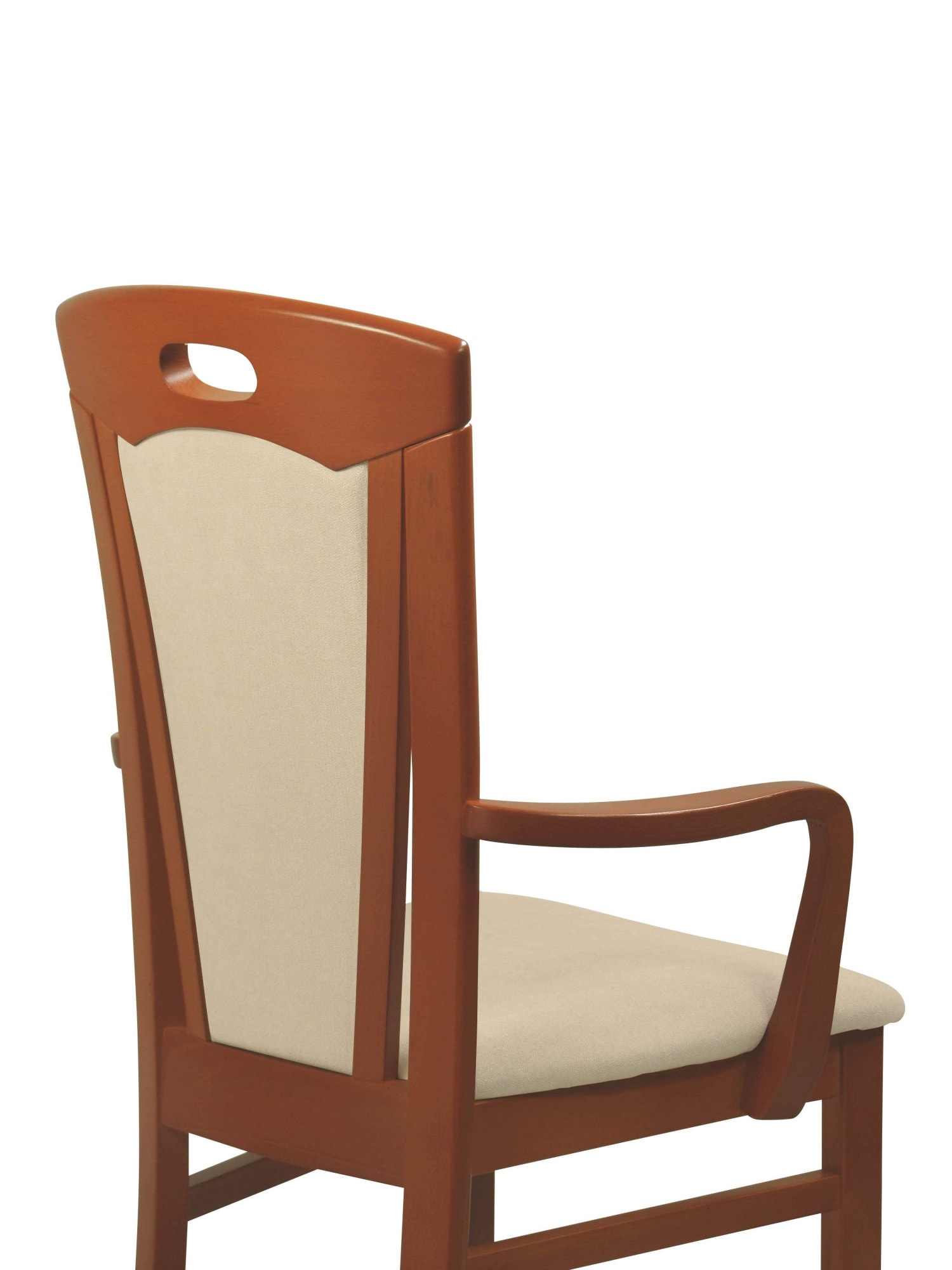 Home affaire Esszimmerstuhl »FERDI, Armlehnstuhl, Made in Italy, Massivholz« () 1 Stk.Bezug Feinstruktur (wasser-und fleckabweisend) oder Struktur