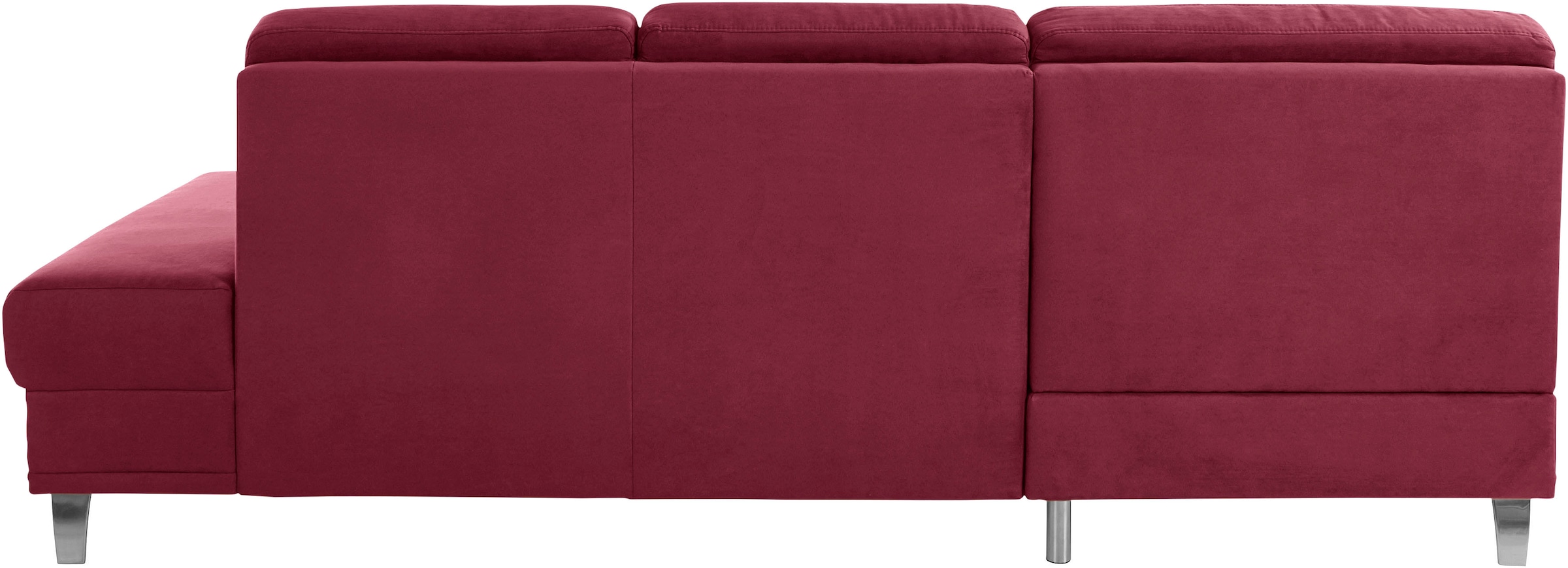 sit&more Ecksofa »Clio L-Form« wahlweise mit Bettfunktion oder Vorziehsitz und Bettkasten, Federkern