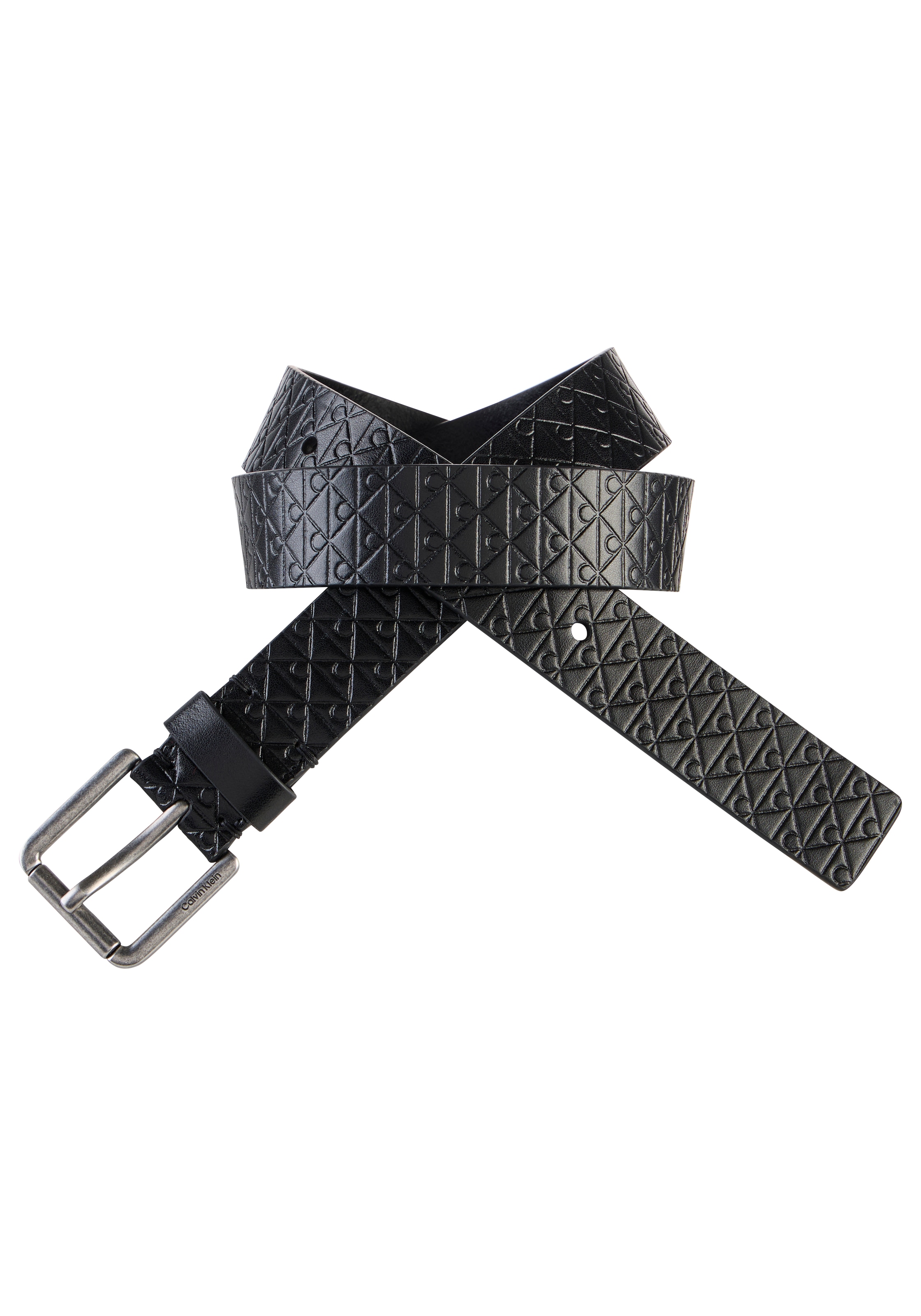 Calvin Klein Ledergürtel »CASUAL ROLLER BUCKLE AOP 35MM« Regular fit und grössenverstellbar