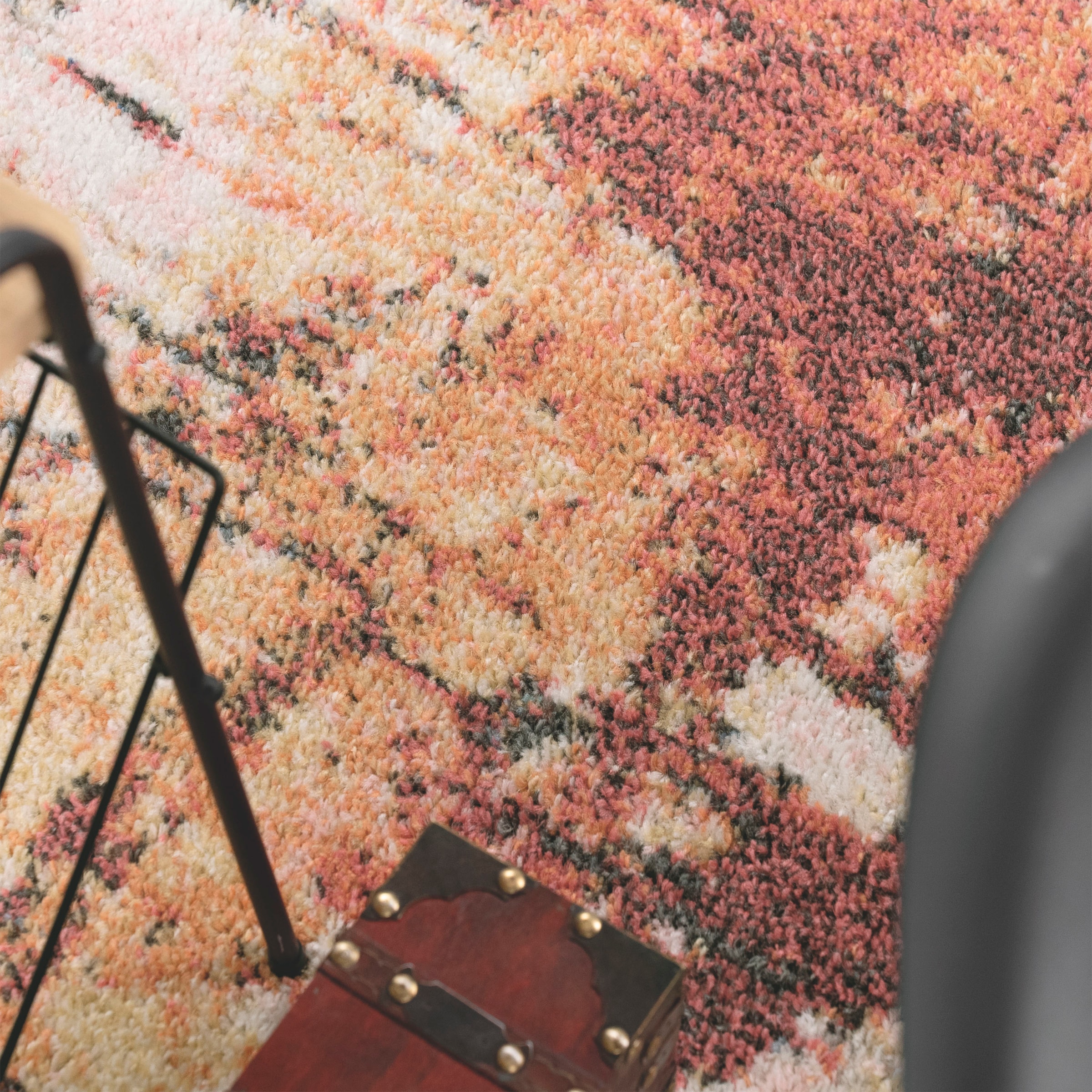 Paco Home Teppich »Ryan 934« rechteckig 12 mm Höhe Kurzflor, modernes abstraktes Design, Wohnzimmer, Schlafzimmer