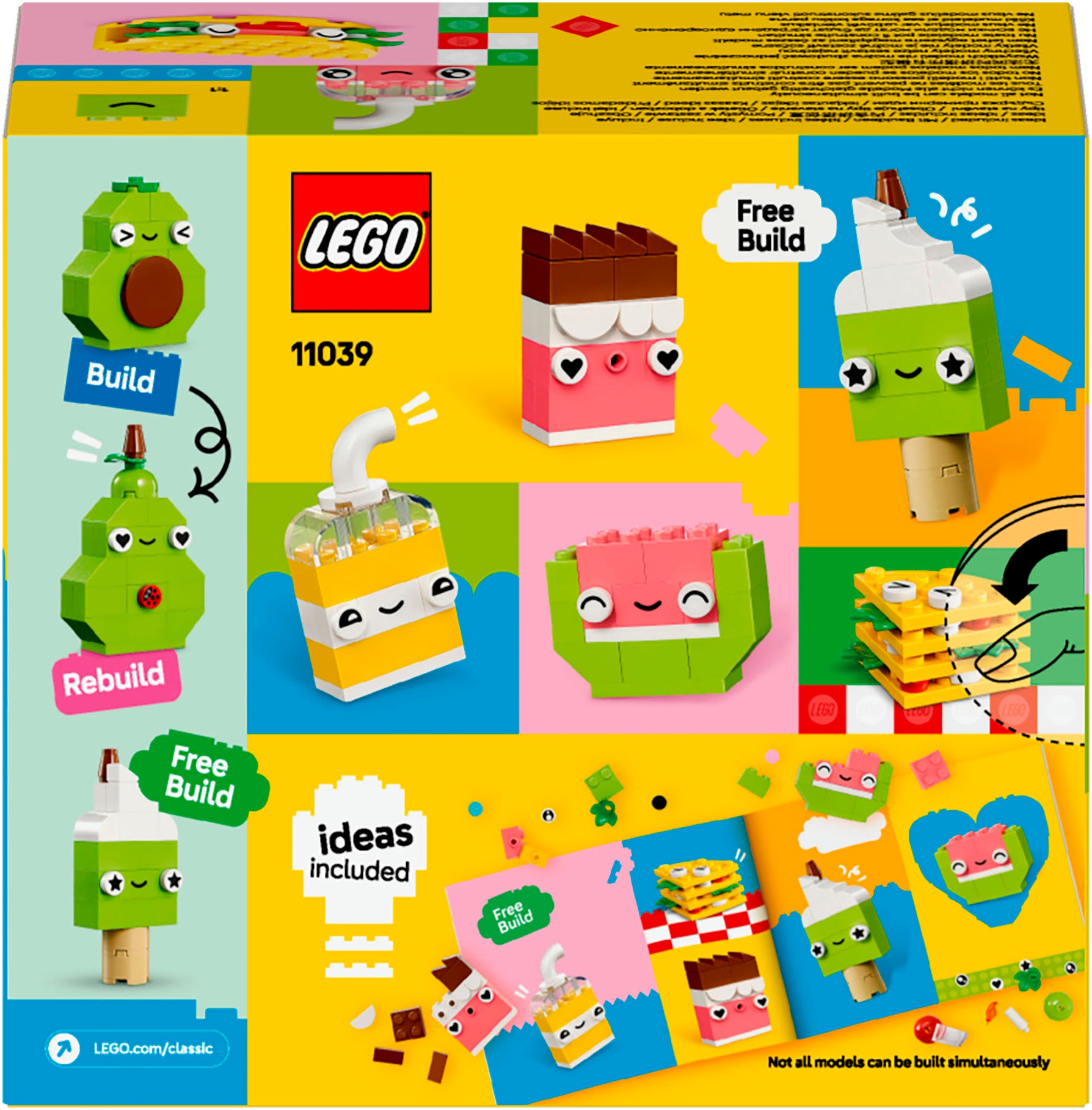 LEGO® Konstruktionsspielsteine »Kreativer Snack Bauspass (11039), LEGO Classic« Made in Europe