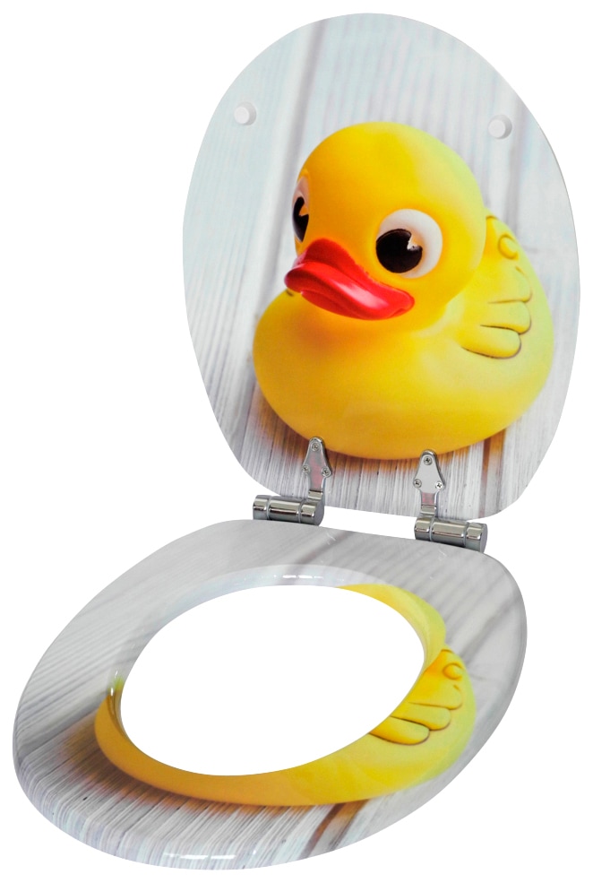 Sanilo Siège de WC »Quietscheente« mit Absenkautomatik