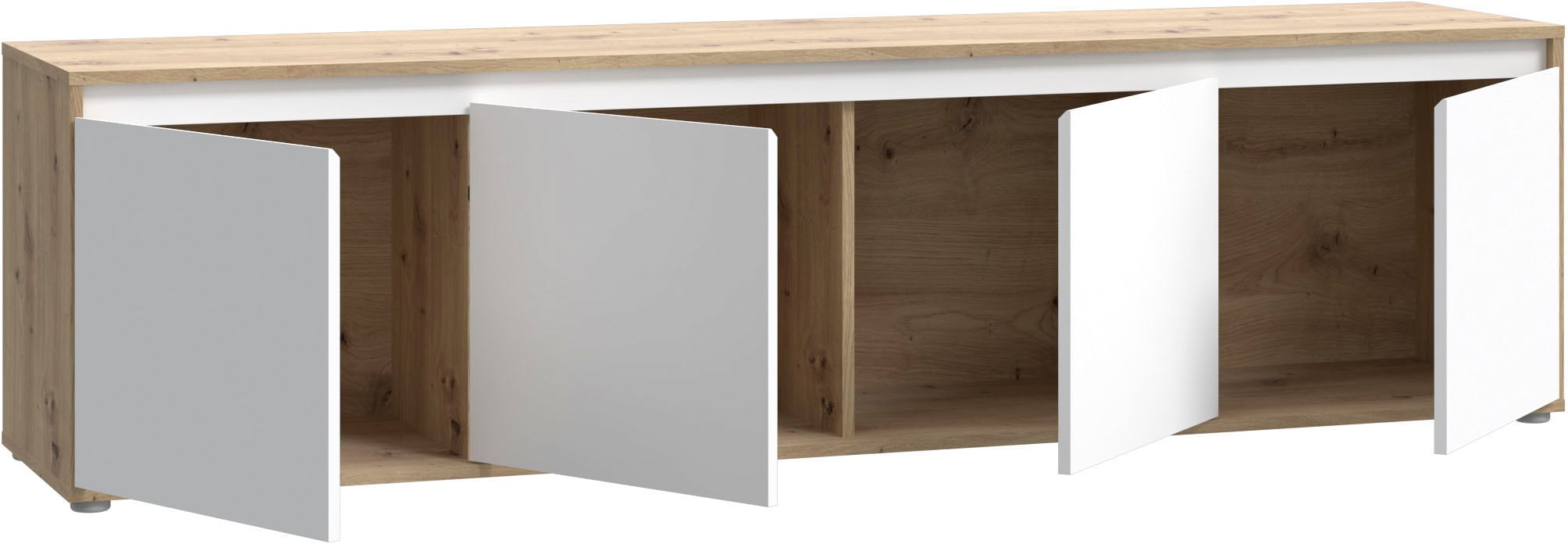 FORTE Table basse »TV-Board gross Breite ca 190 cm« L/H/P 188,3/49,7/42 cm,  façade sans poignée, beaucoup de rangement,