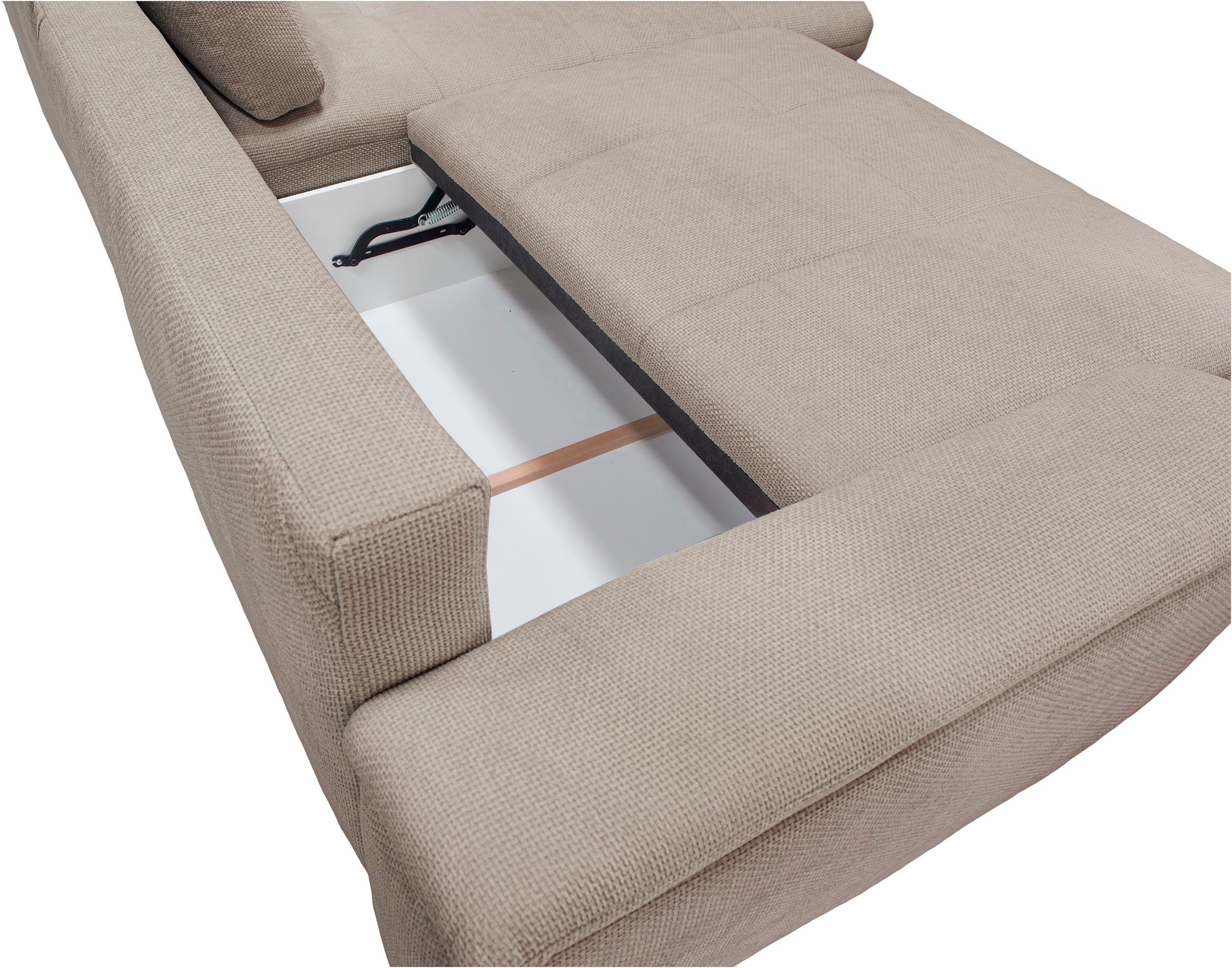 exxpo - sofa fashion Canapé d'angle »Casa Grande inkl. Bettfunktion, Bettkasten, OTTOs Choice, bequem« L-Form, guter Sitzkomfort, griosse Liegefläche