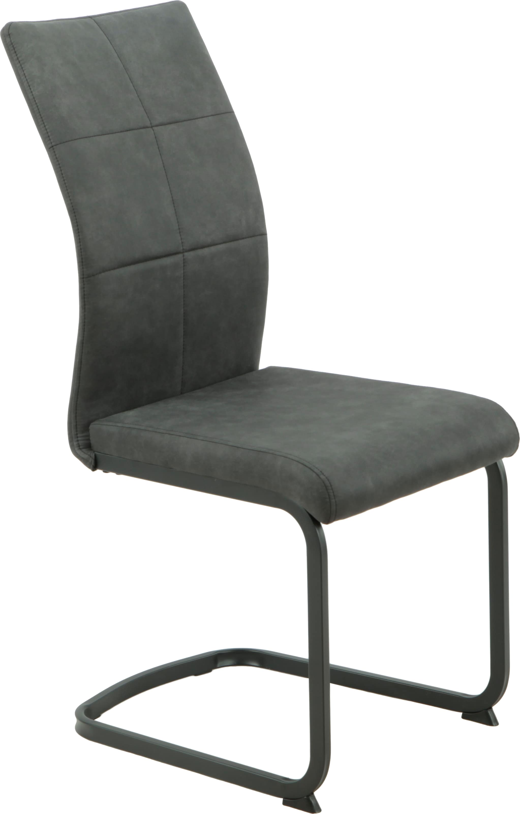 HELA Ensemble de salle à manger »SPREE« 4 cuis tlg. Esstisch 140x90 cm mit Dickkante, Microfaserbezug,