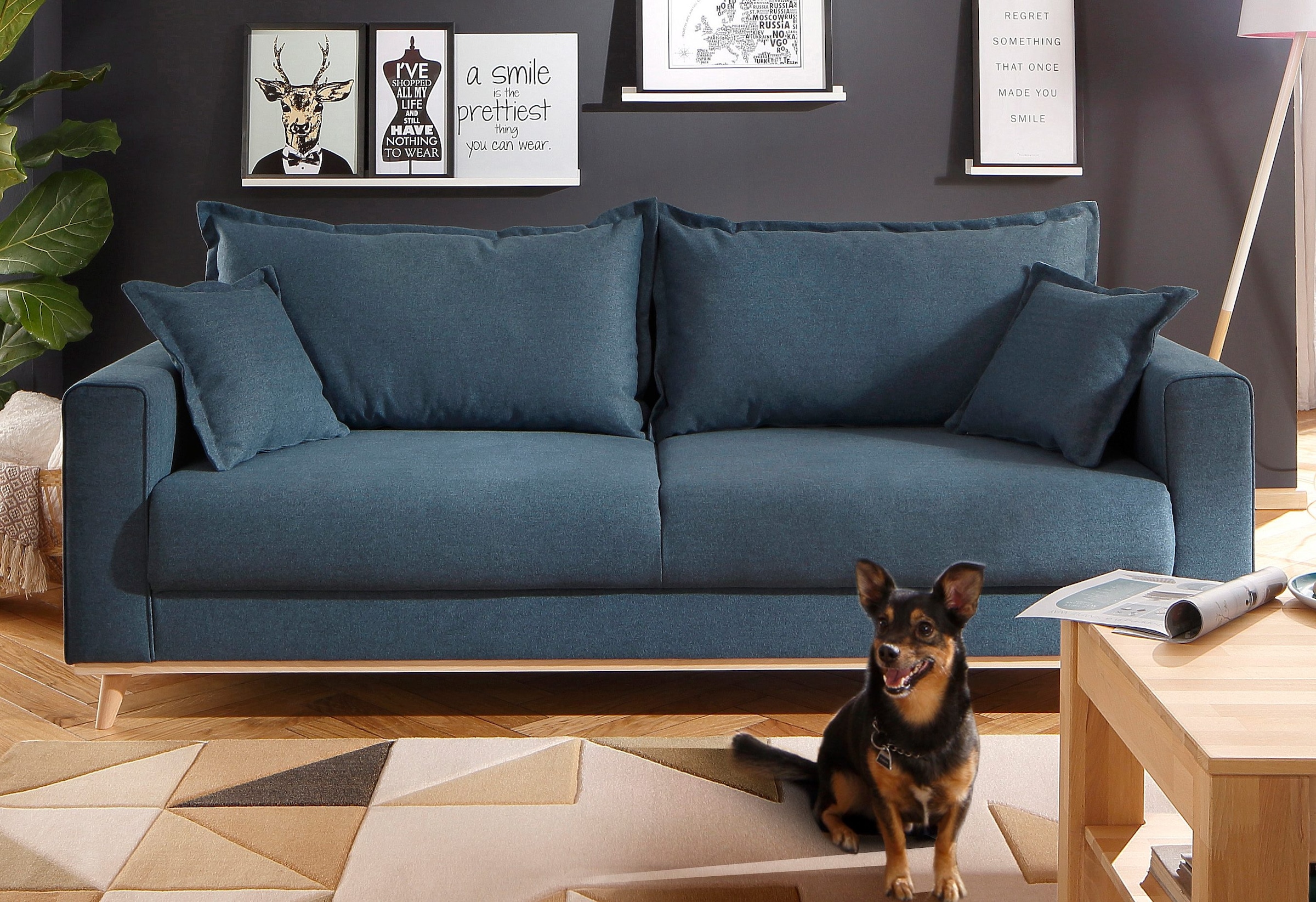 Home affaire 2-places »Edina« également en housse mélange coton, dans style scandinave