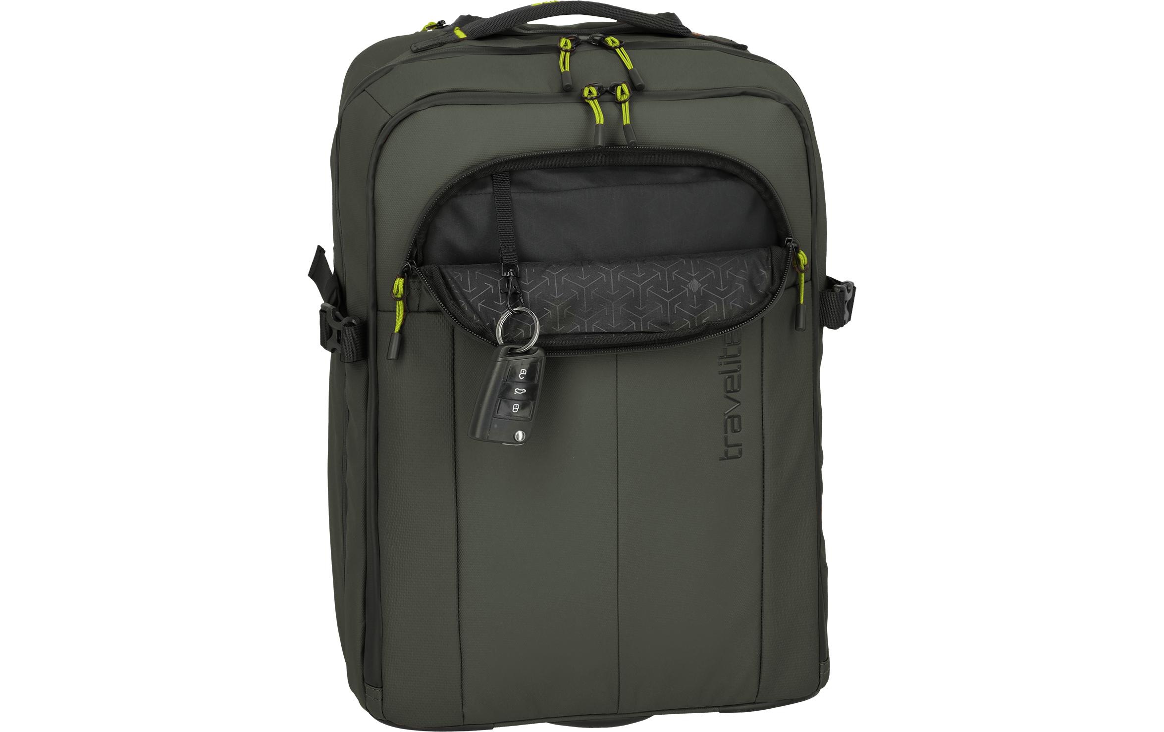 travelite Trolley »BRIIZE Backpack L 27 l« 27 litre 2 Rollen