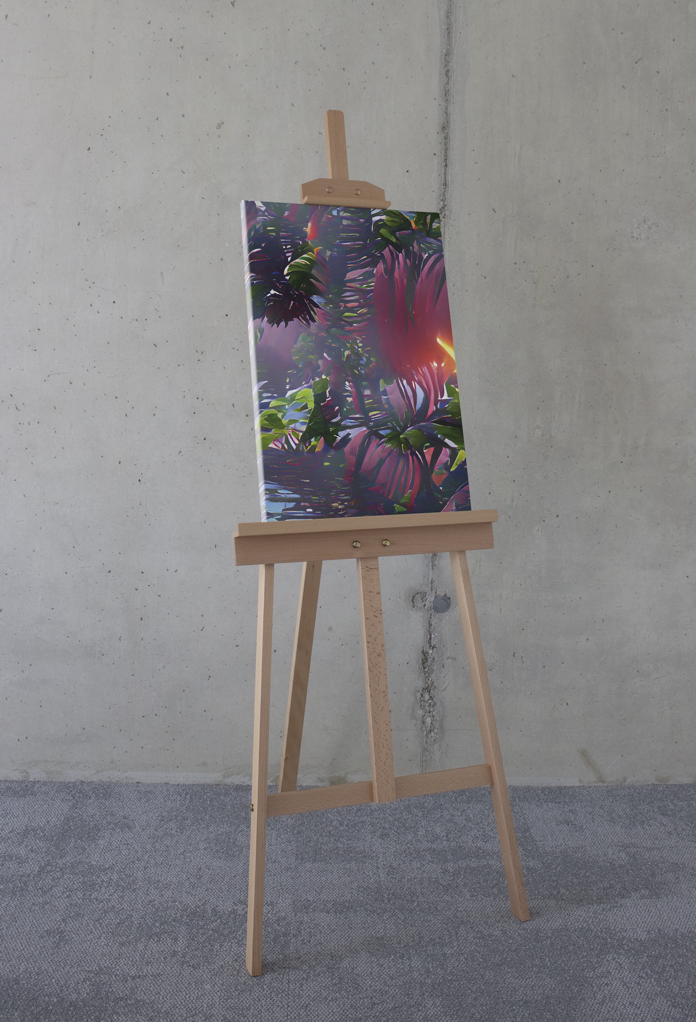 Komar Leinwandbild »Rockabilly - Grösse 40 x 60 cm« Natur 1 Stk. tlg. Keilrahmenbild mi Echtholzrahmen