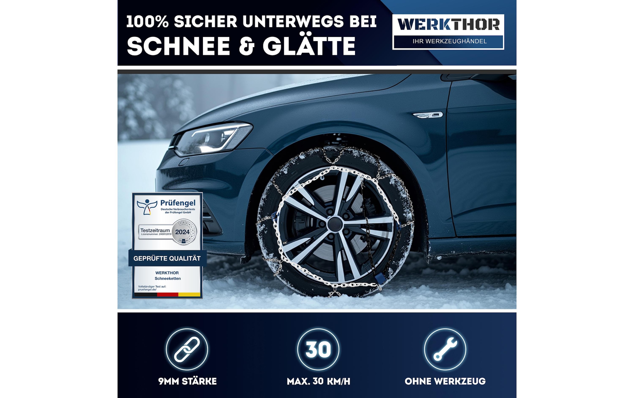   Schneeketten »Werkthor 2er Set WT 80 2er Set«