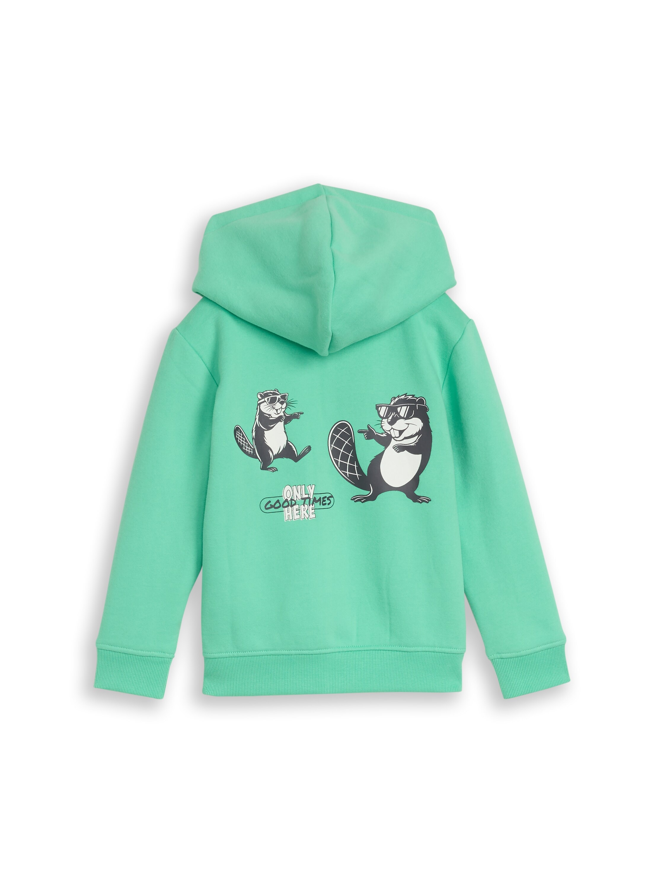 TOM TAILOR Kapuzensweatjacke mit Prints / Reissverschluss / für Kids