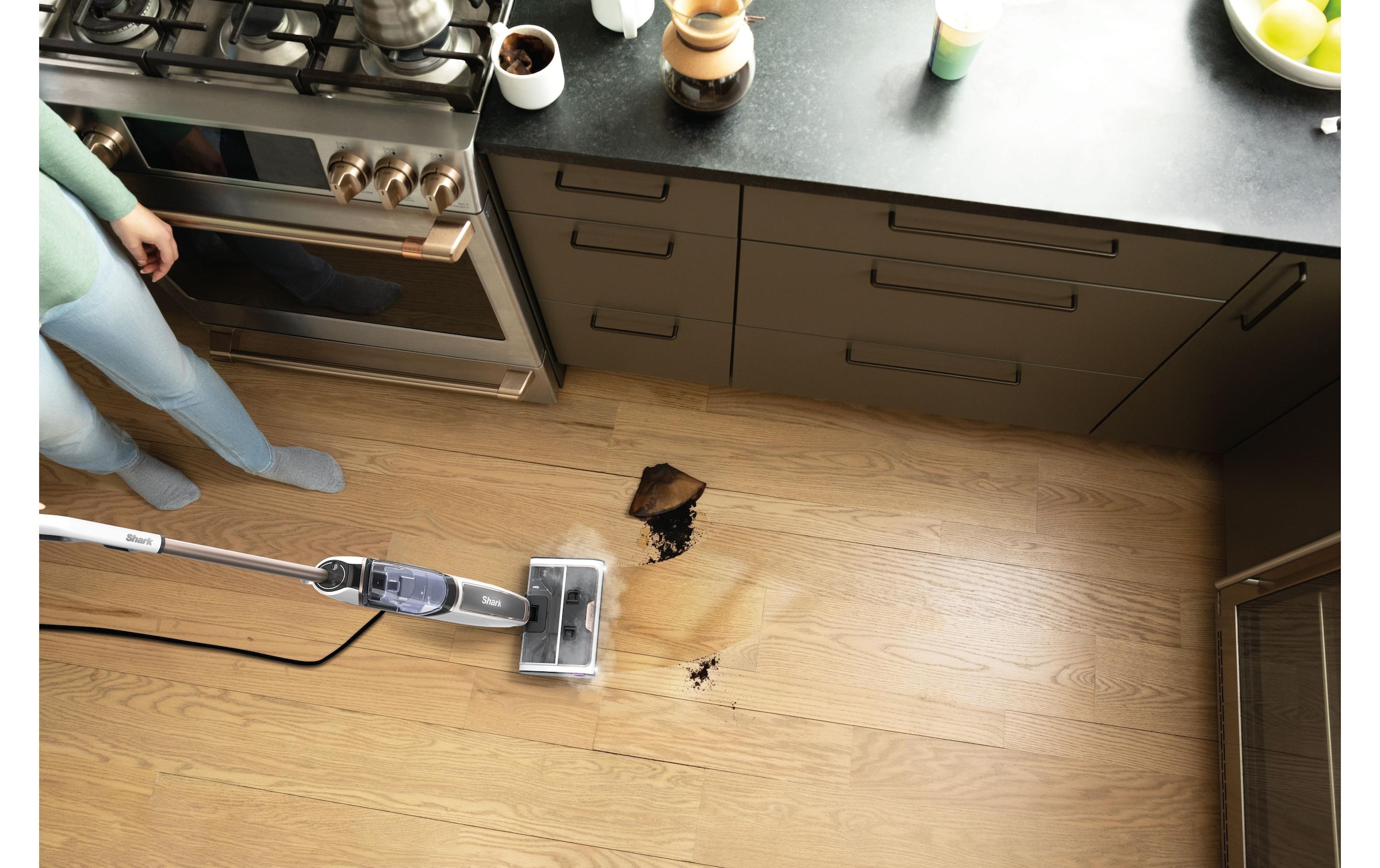 Shark Hartbodenreiniger »SteamPickUp SD200EU« Schmutz aufnehmen, sanft schrubben und desinfizieren, alles auf einmal