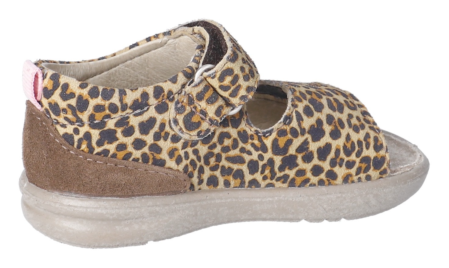 PEPINO by RICOSTA Lauflernschuh »Banu WMS: mittel«  Sandalette mit Klett und Animal Print, Grössenschablone zum Download