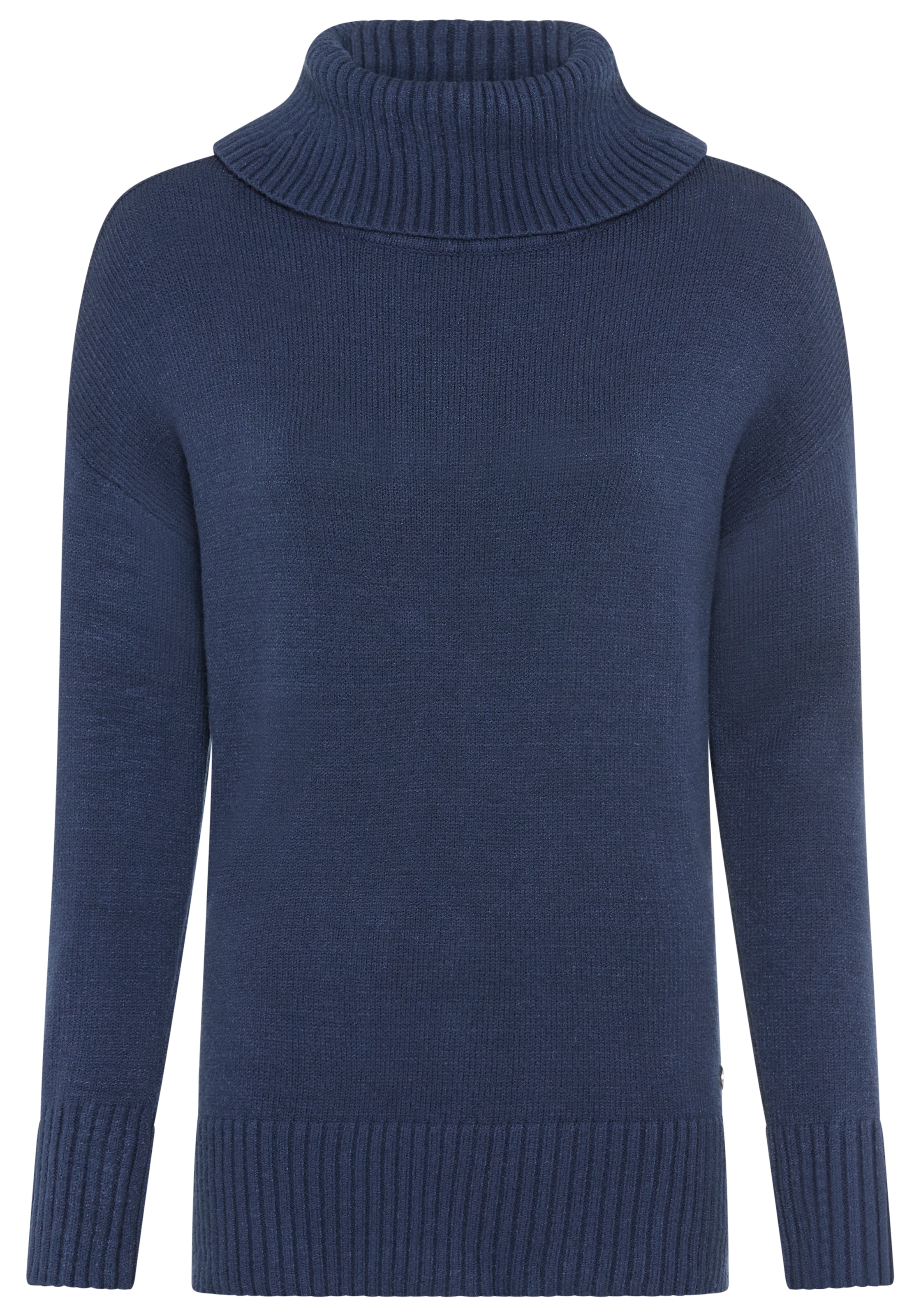 Tamaris Rollkragenpullover in lässiger Form mit seitlichen Schlitzen