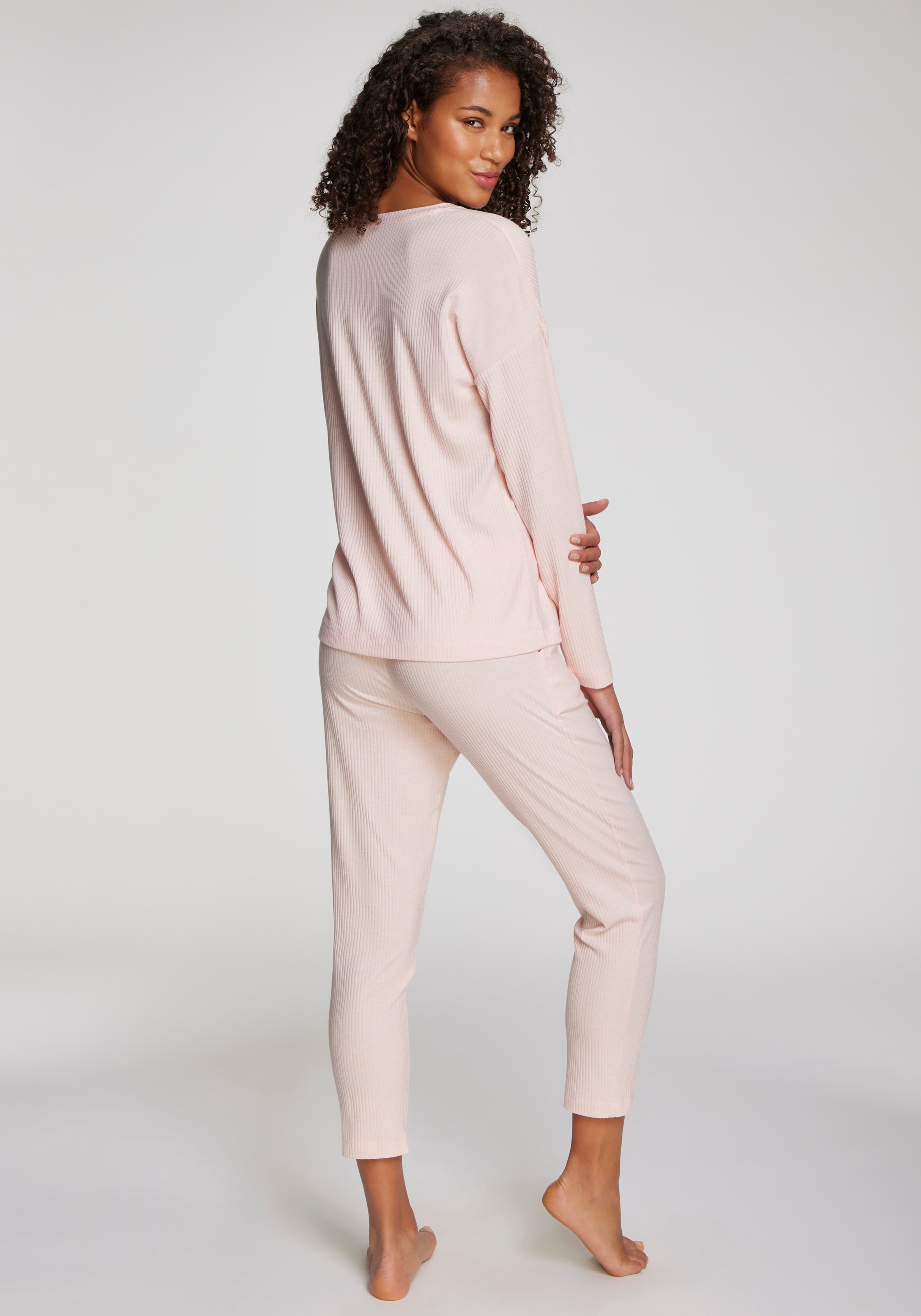 s.Oliver Haut de pyjama 1-teilig,  aus weicher Rippqualität