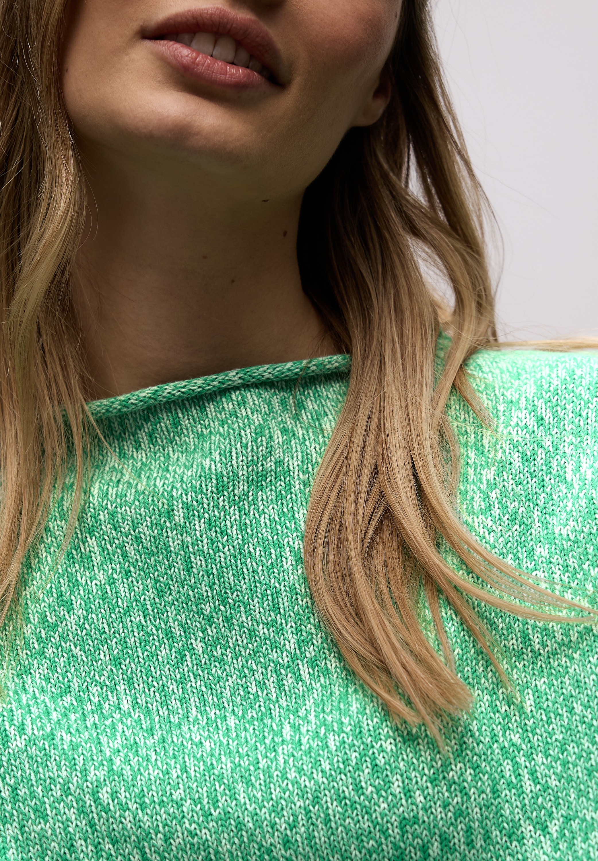 STREET ONE Pull en tricot im Two-Tone-Look