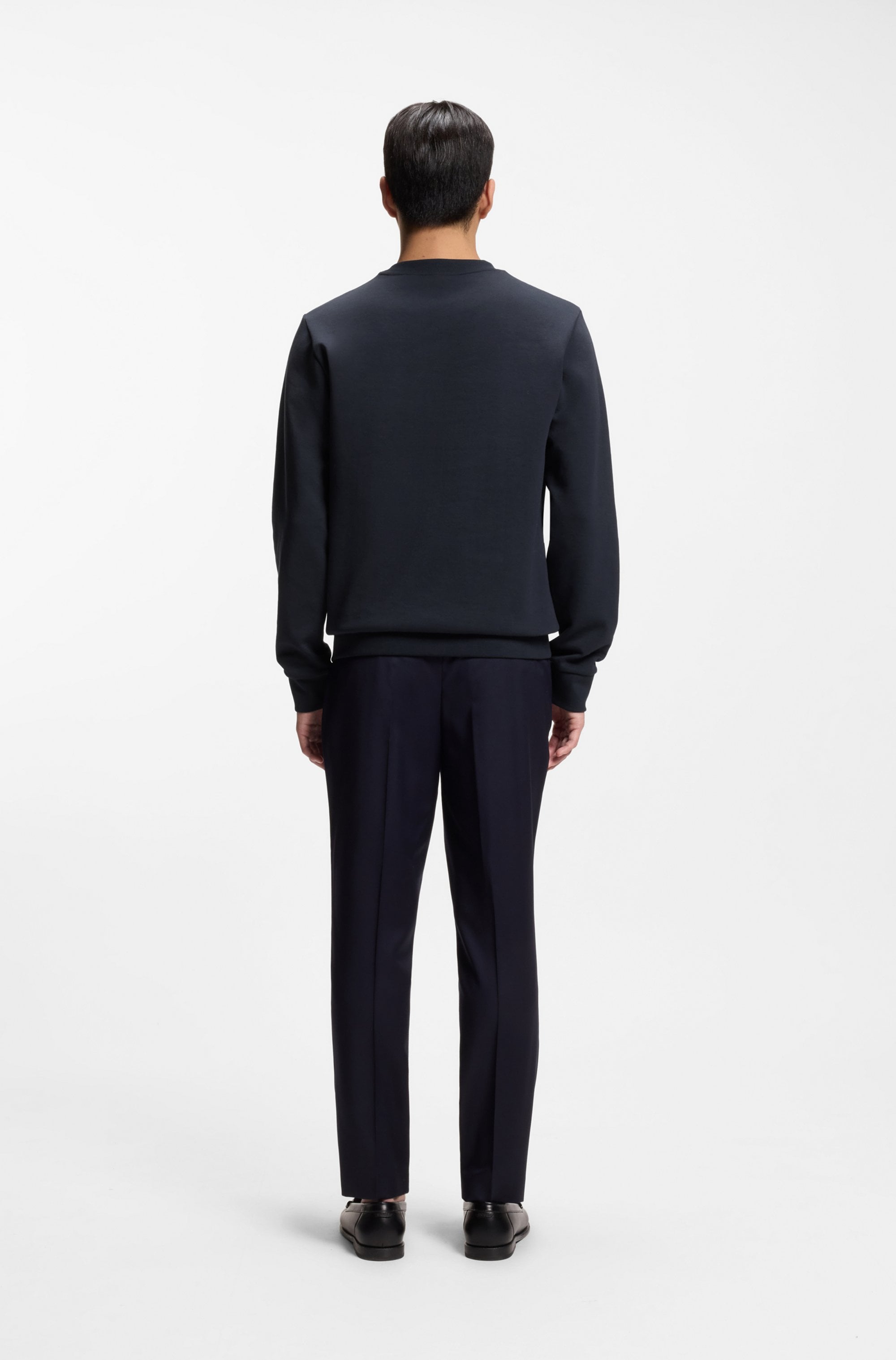 BOSS Sweat-shirt »C-Sharpe«, Regular Fit, mélange de coton, col rond
