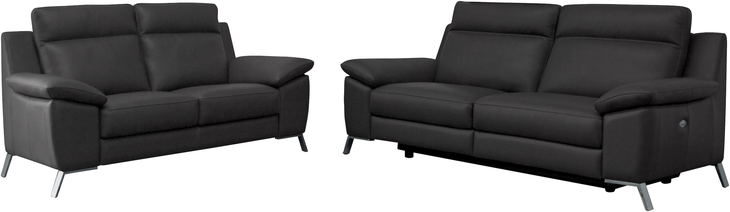 CALIA ITALIA Polstergarnitur »Roby« Set, 2 Stk. tlg. in Leder, mit elektrischer Relaxfunktion