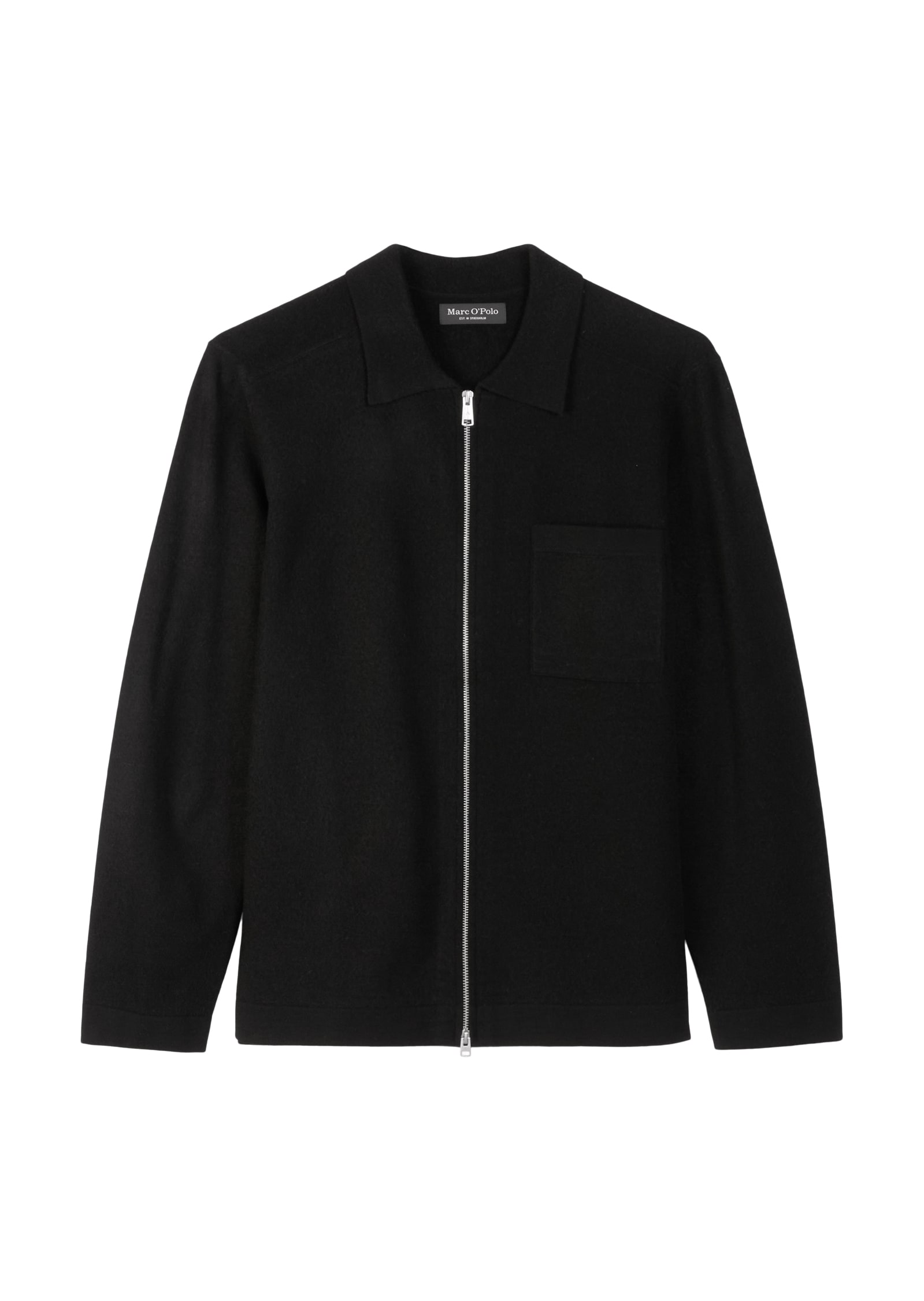 Marc O'Polo Veste en tricot Overshirt-Strickjacke regular fit in kompakter Boiled Wool Optik