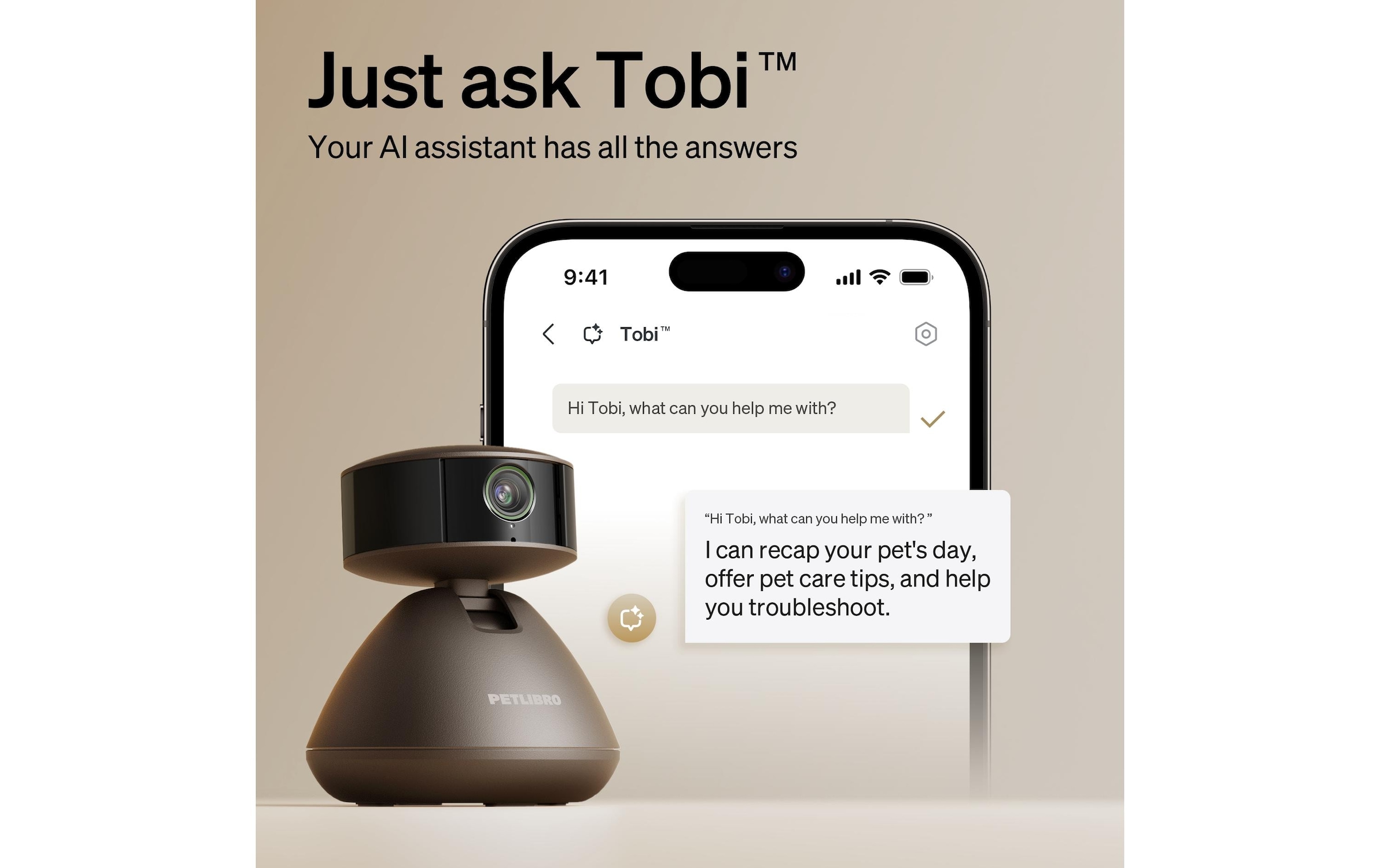   Überwachungskamera »Petlibro Scout Smart AI Camera mit App«