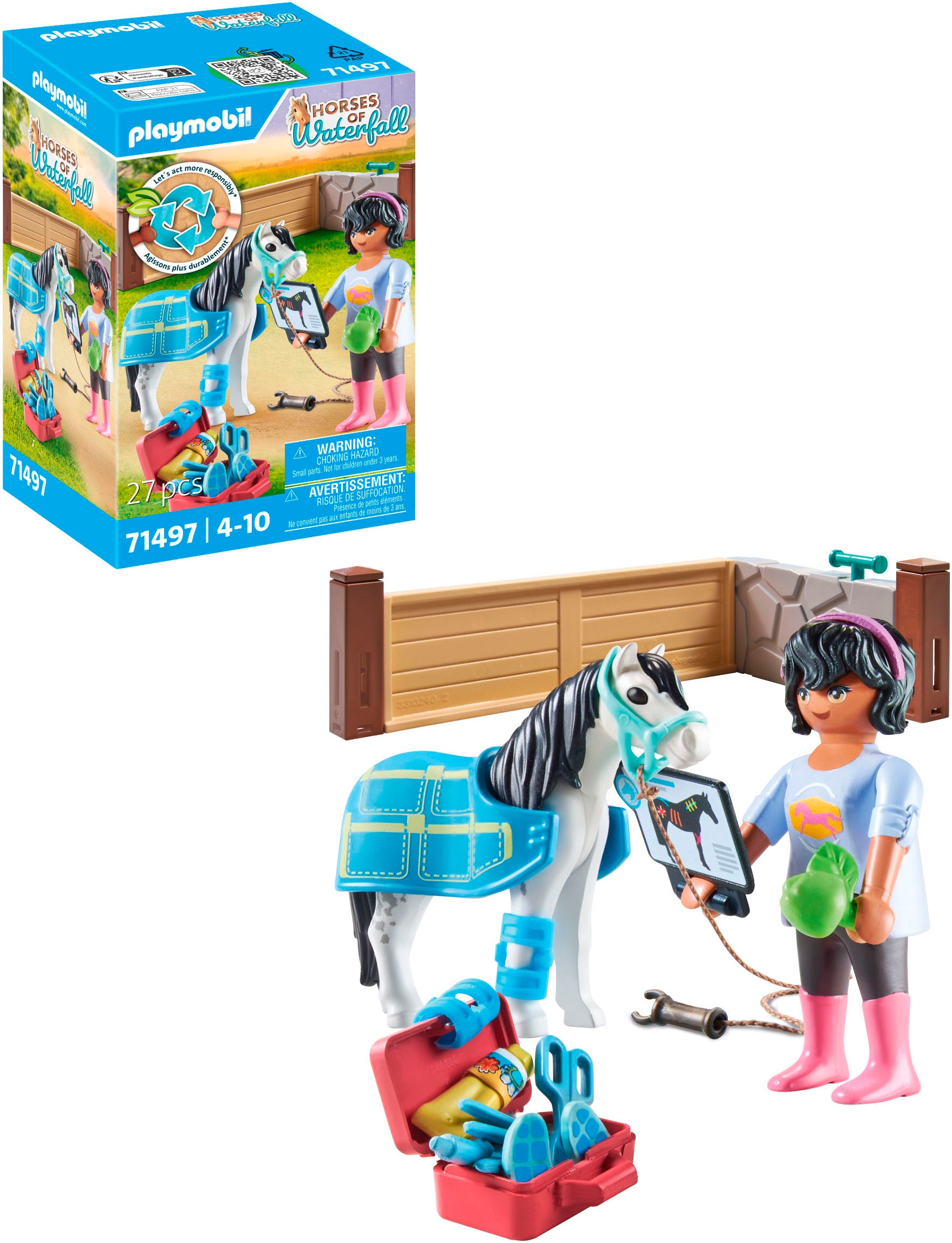Playmobil® Jeu de construction »Pferde-Therapeutin (71497), Horses of Waterfall« Made in Europe