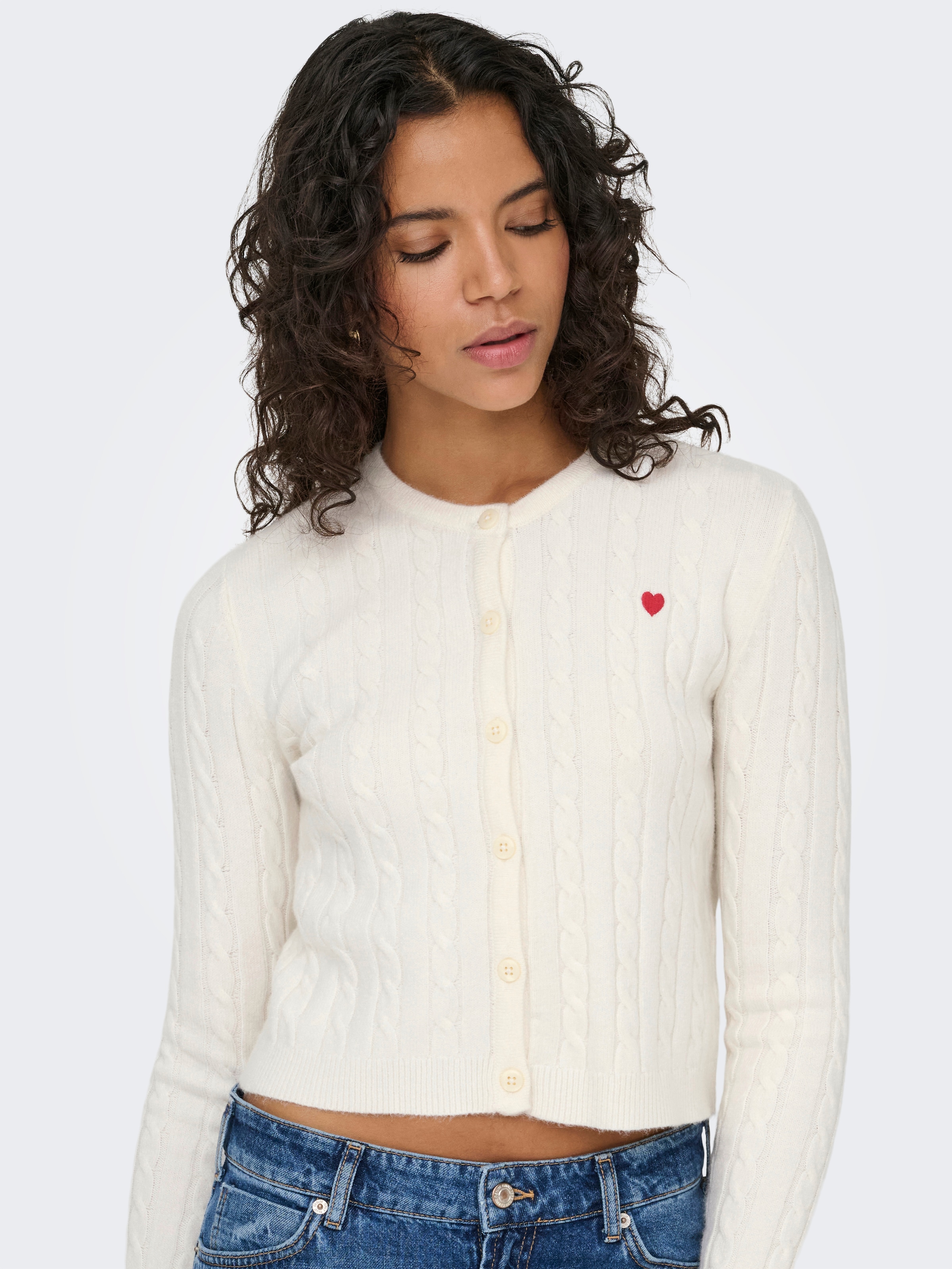 ONLY Veste en tricot »ONLKATIA LS CABLE BUTTON CARDIGAN CC KNT«