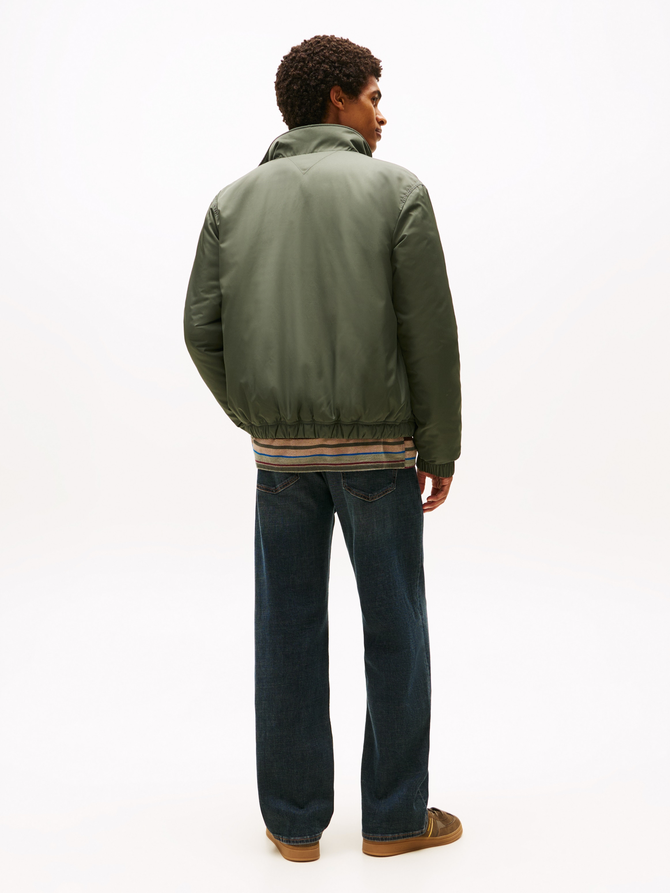 Tommy Jeans Blouson »TJM ESSENTIAL PADDED JACKET EXT« Freizeitjacke, Übergangsjacke glänzend, Stretchbündchen, Stehkragen