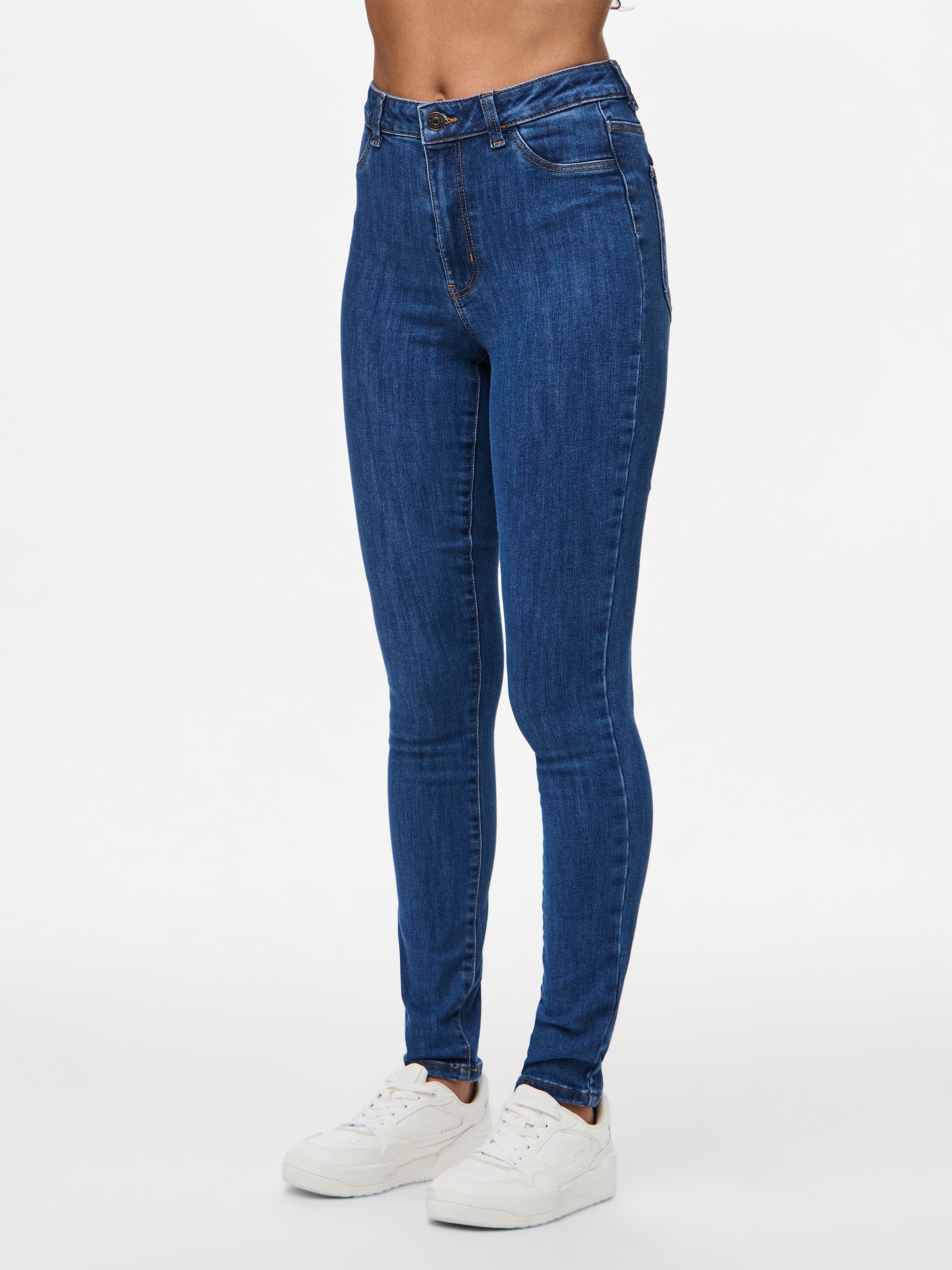 pieces Jeggings en jeans »PCDEA HW SKINNY MB JEGGING NOOS«
