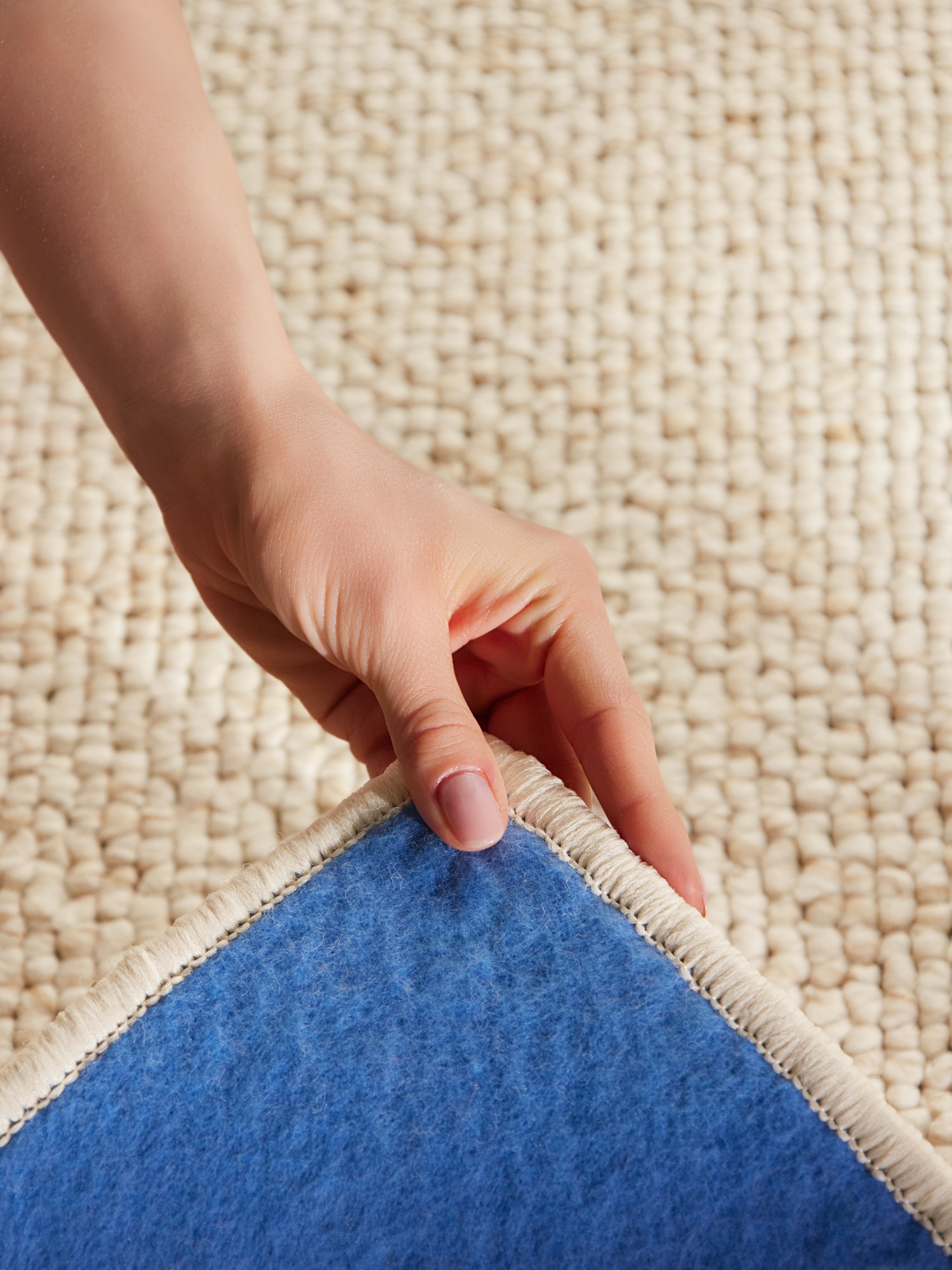 HANSE Home Bordure de lit »Wolly 2« Höhe 12 mm 3 cuis tlg. tapis de lit, set de 3 coureurs, uni, poils courts, coureur de lit
