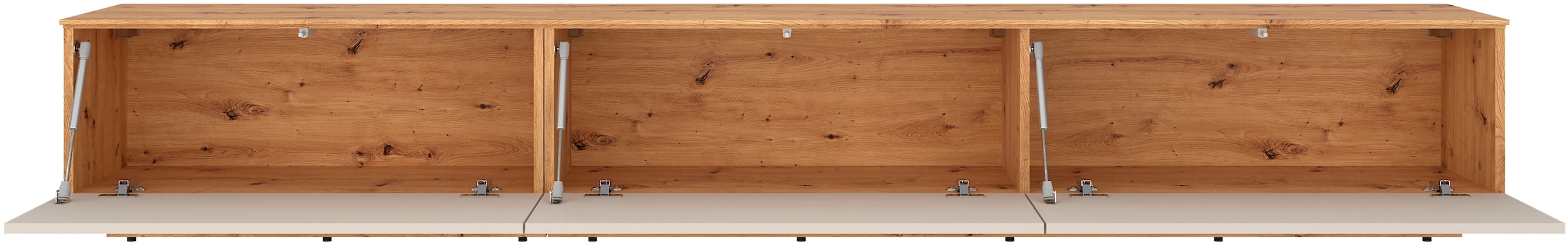 GOODproduct Lowboard »3 Klappen und viel Stauraum« hängend oder stehend, grifflos, modern, Breite 240cm