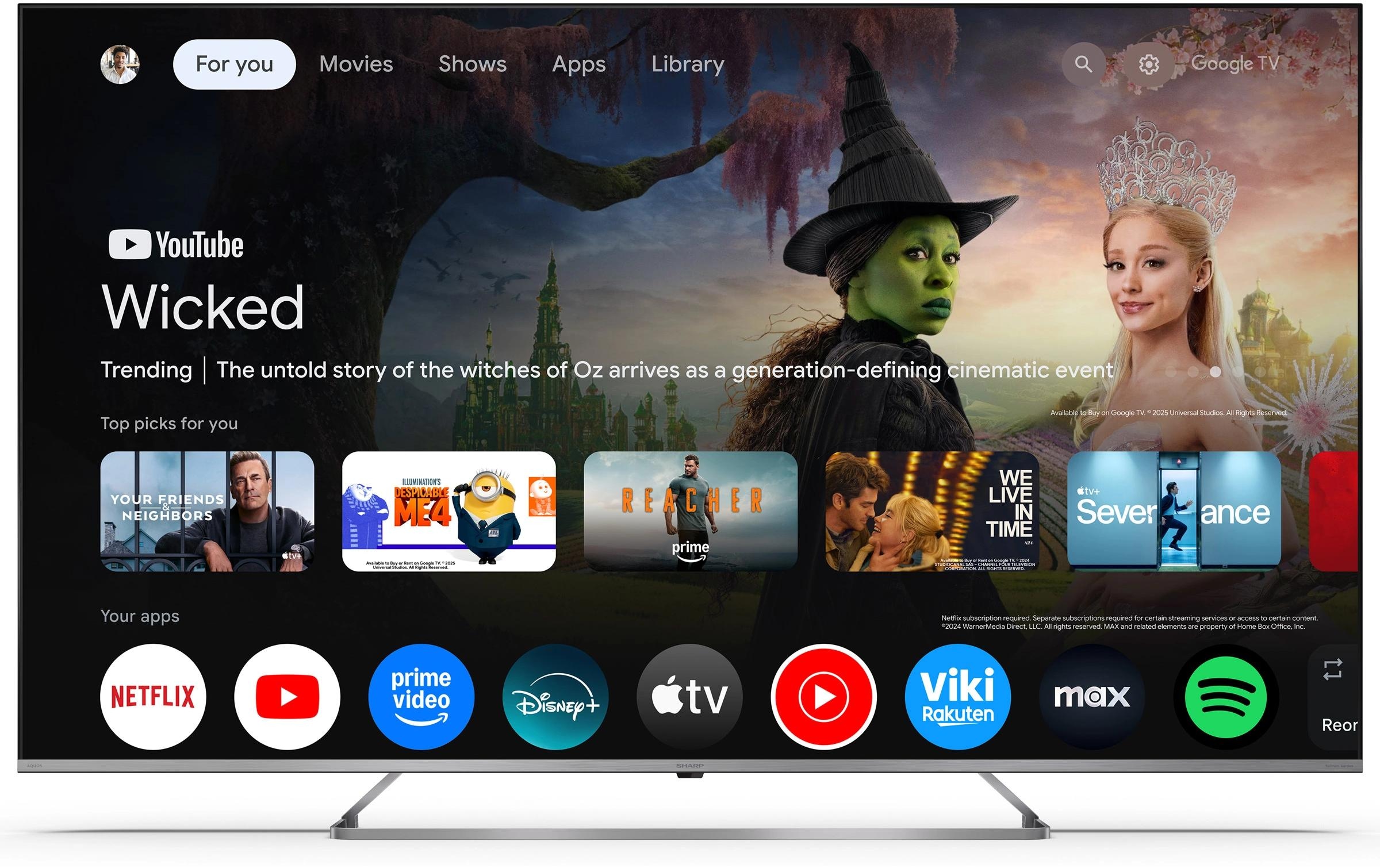 Sharp Mini téléviseur LED »65JP7465E« 164 cm/65 ″