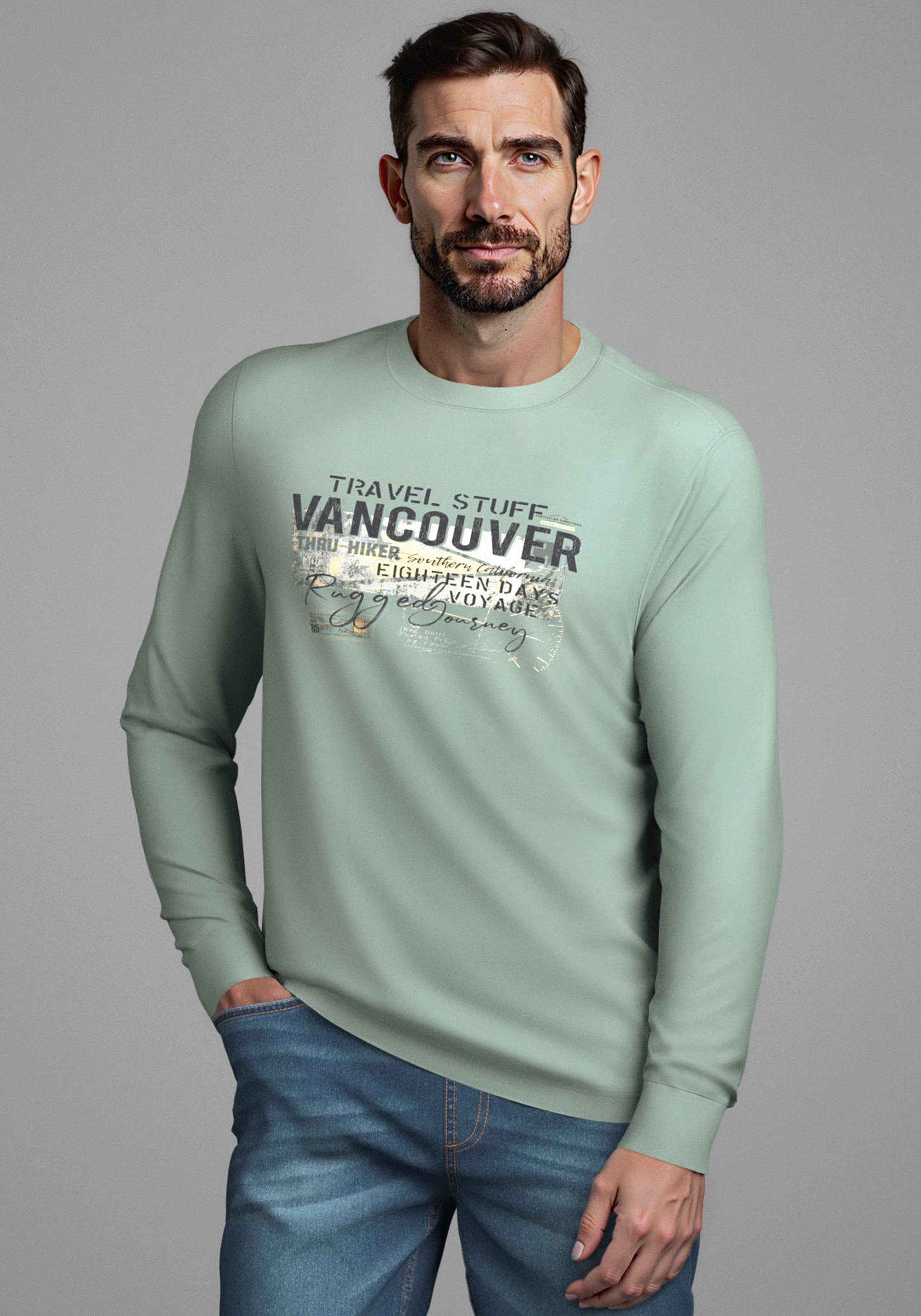 Man's World Shirt à col rond »Neue Kollektion!« mit Print