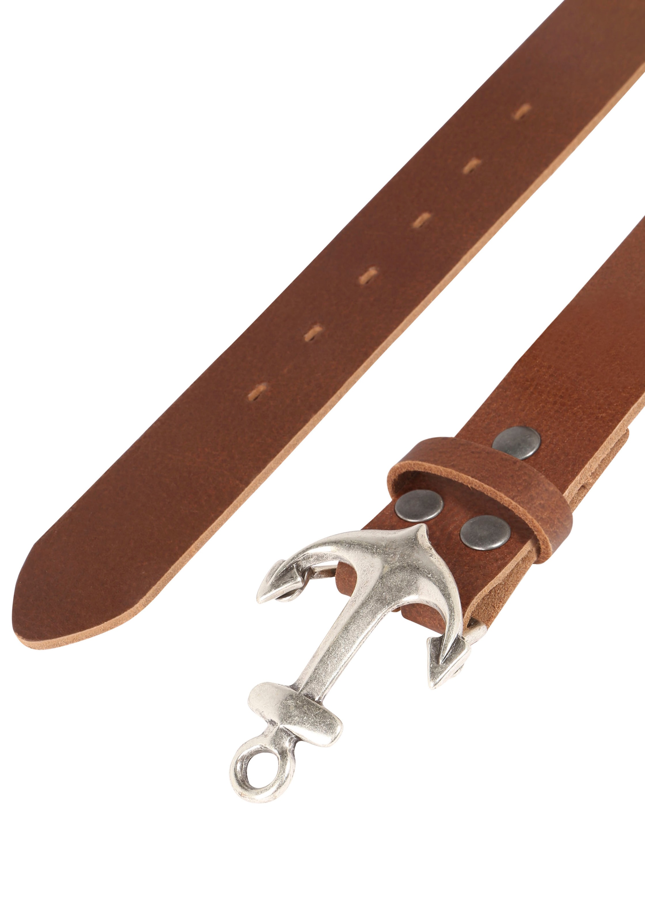 Rettungsring Gürtel Ledergürtel mit austauschbarer Schliesse »Anker SO19°«