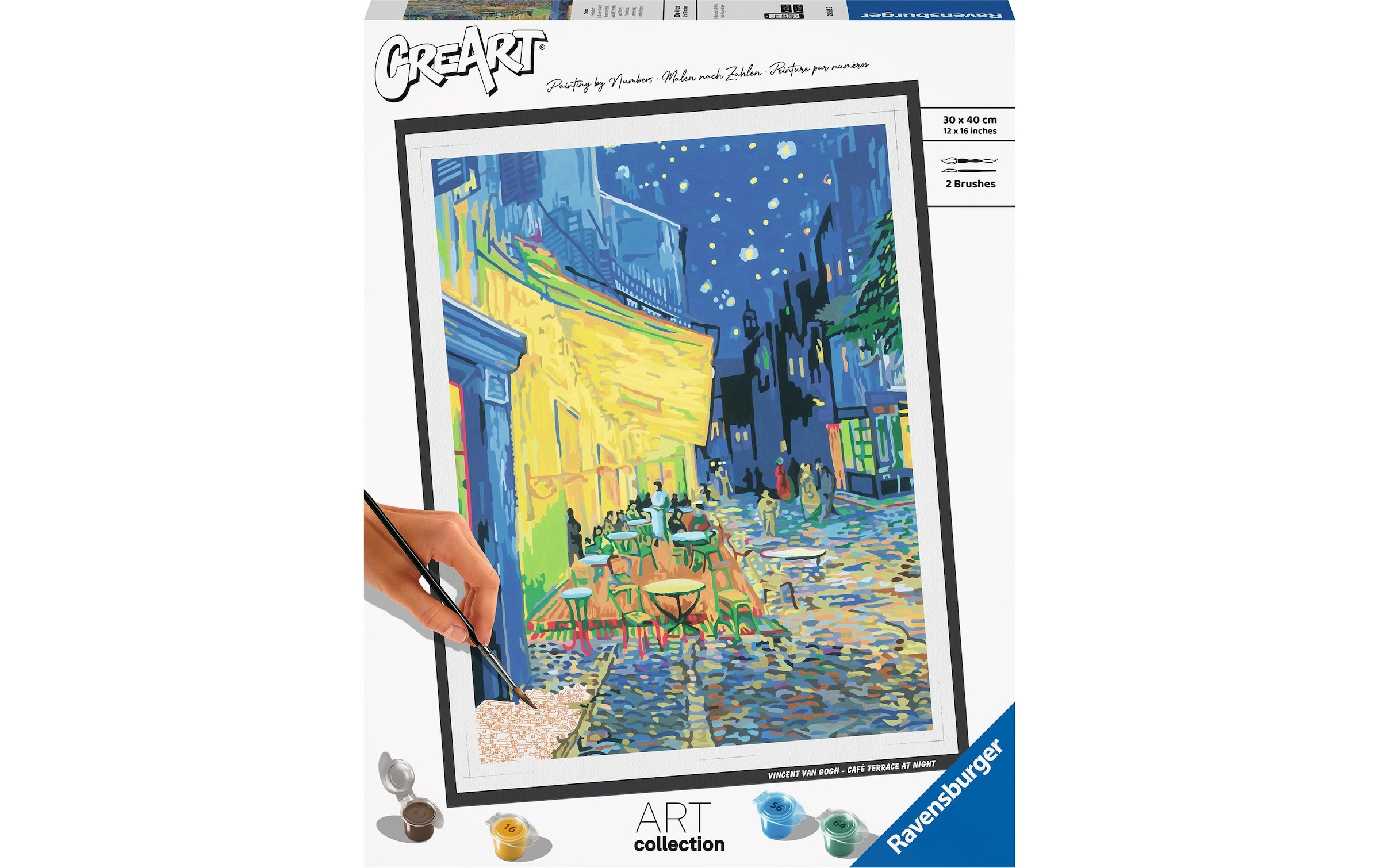 Ravensburger Malen nach Zahlen »CreArt, ART Collection, Café Terrace (Van Gogh)« Made in Europe