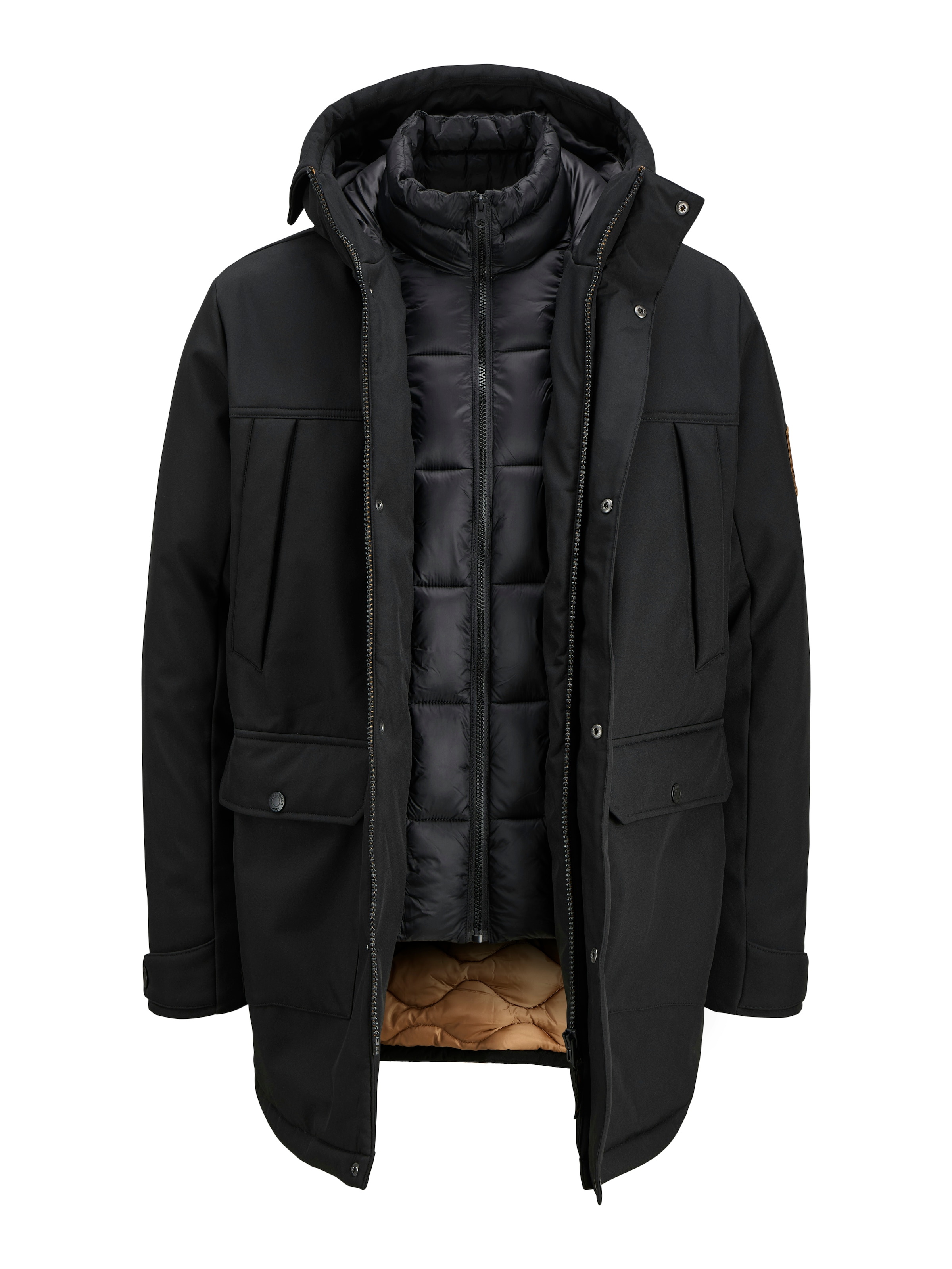Jack & Jones PlusSize Parka »JJFINN SOFTSHELL PARKA PLS« mit Kapuze