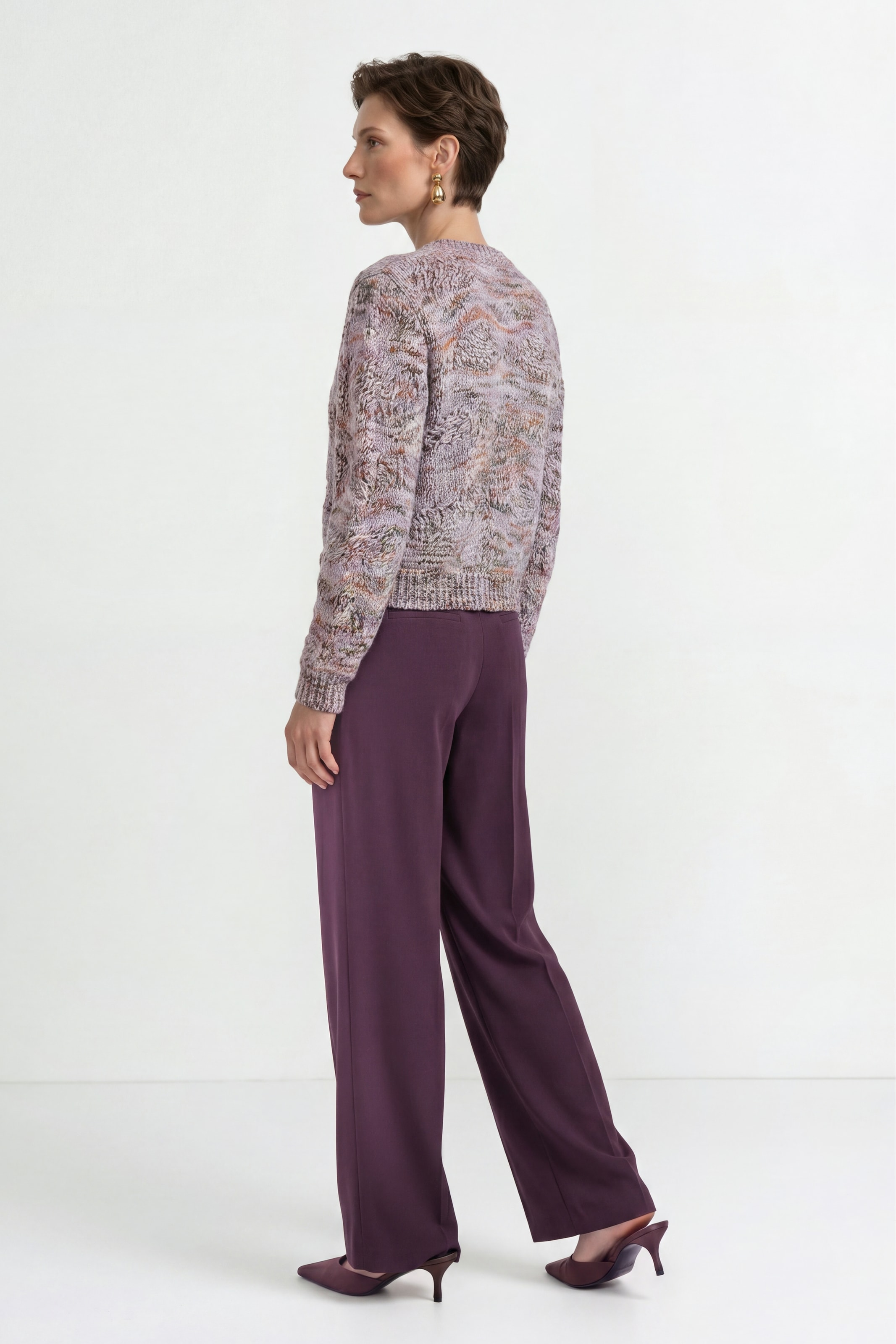 RICHROYAL Pantalon à pinces  avec plis marqués, jambe large