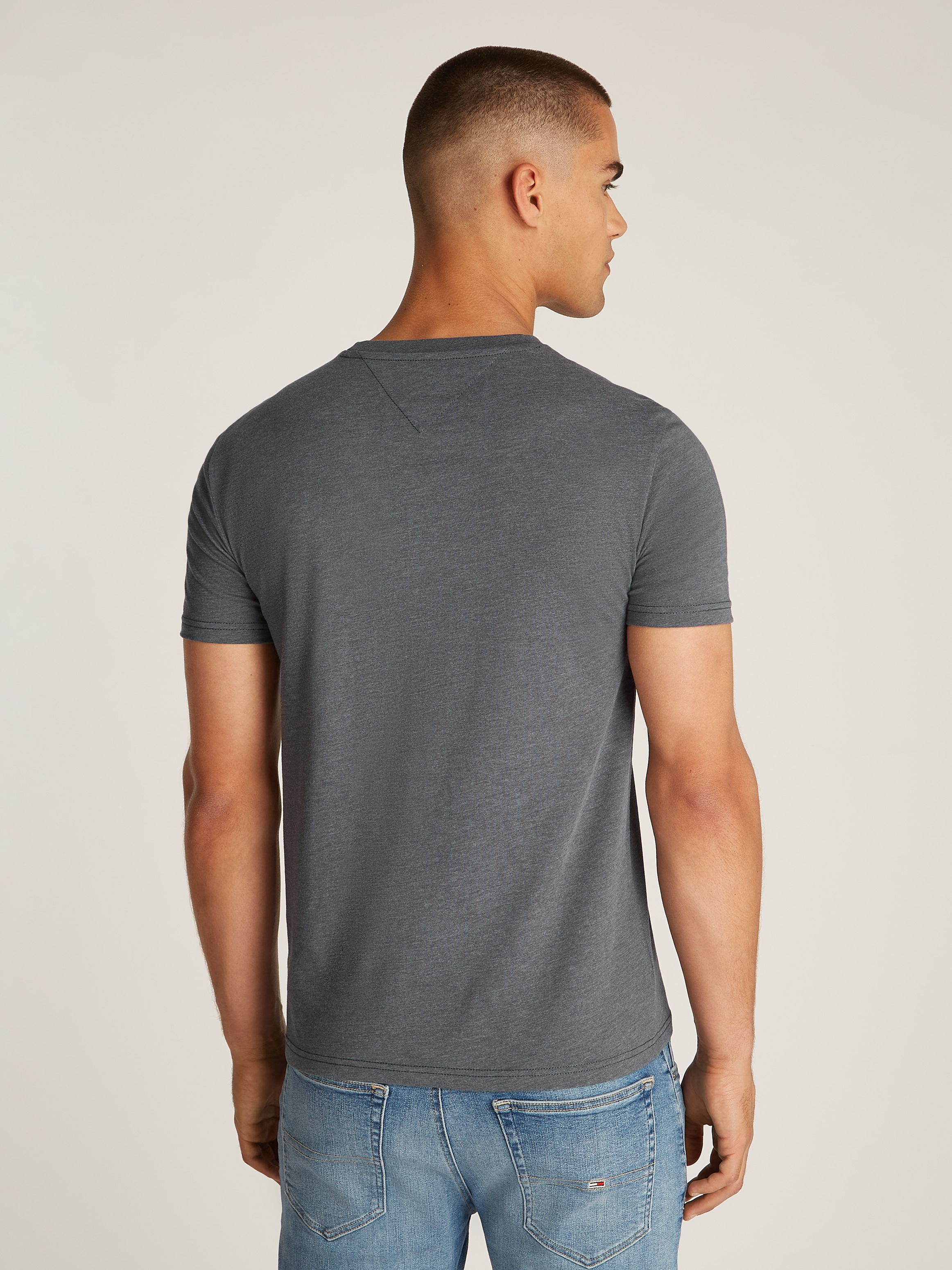 Tommy Jeans T-shirt »TJM XSLIM JASPE HTR TEE EXT« Mit Rundhalsausschnitt