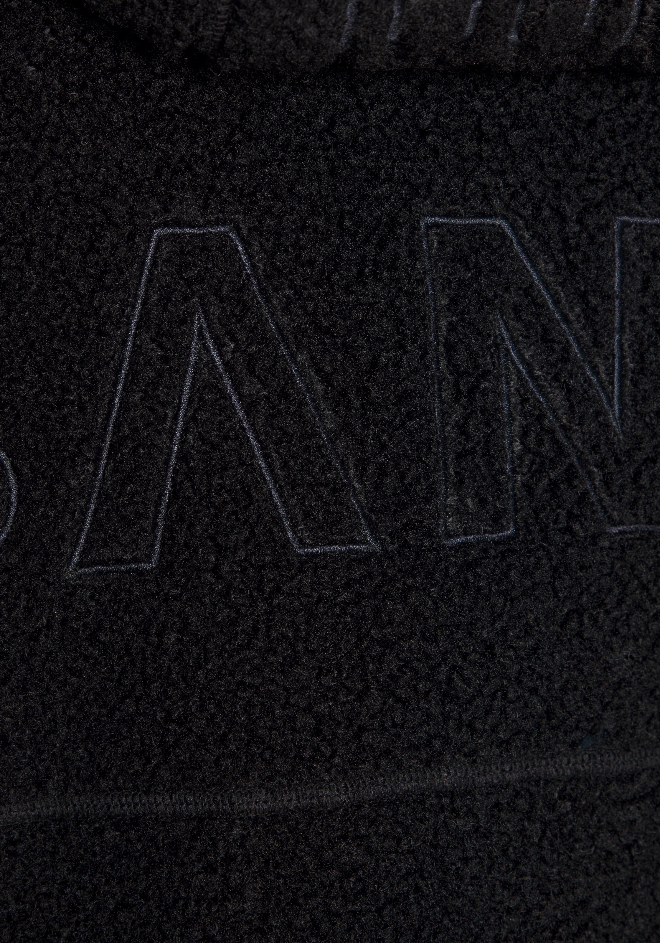 Elbsand Veste polaire mit Kapuze aus Teddy-Fleece- mit Kapuze und schönem Logo auf der Rückseite