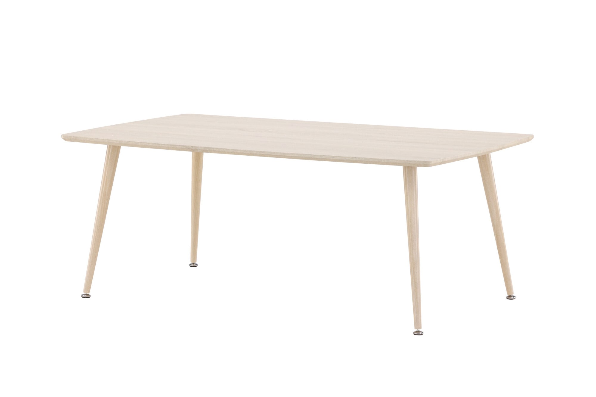 Venture Home Table basse »Plaza, rechteckiger Couchtisch in hellem Whitewash, 120 × 70 cm« Table basse, MDF, pieds en acier, rectangulaire, clair, moderne
