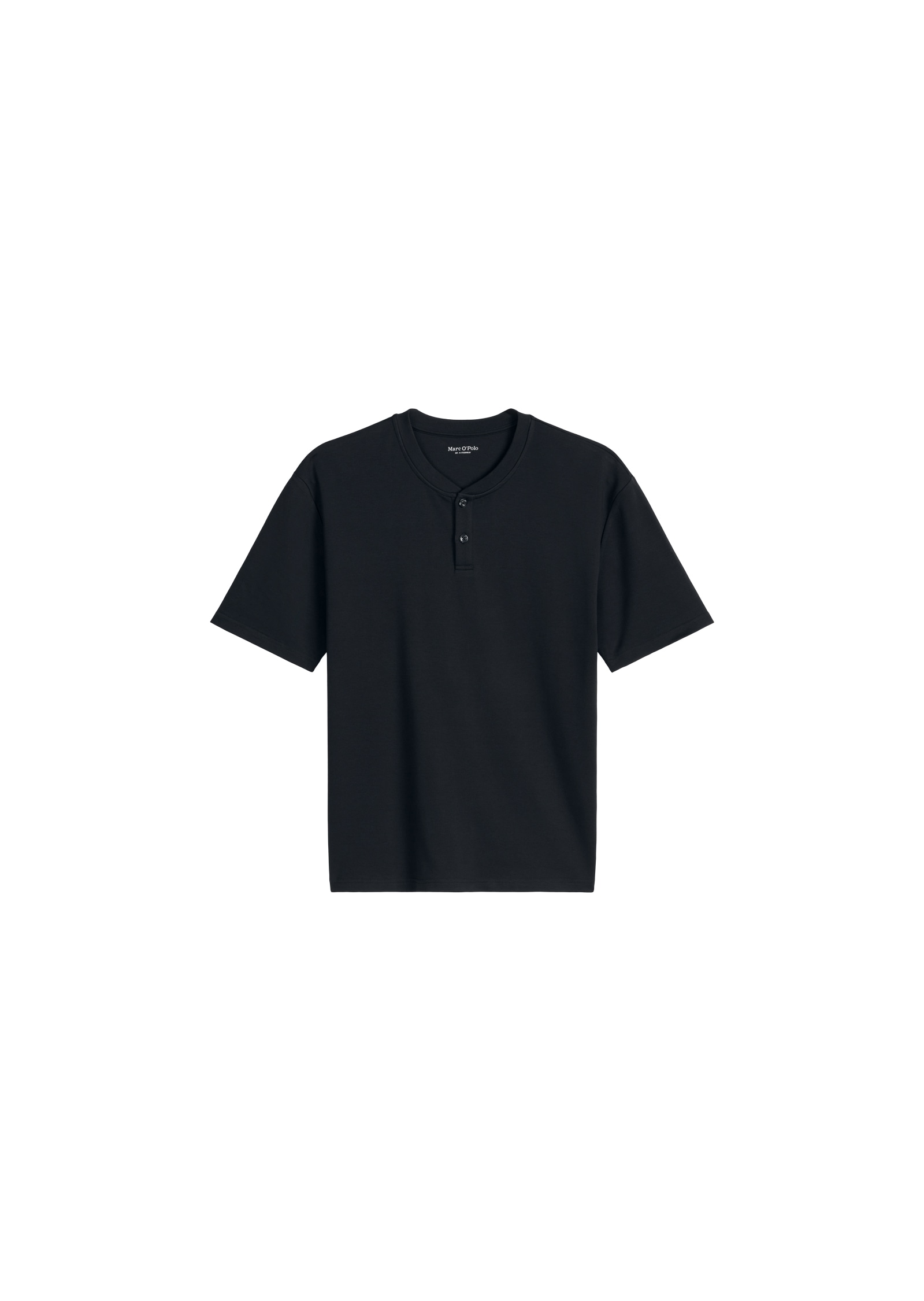 Marc O'Polo Haut de pyjama »Mix N Match Interlock« avec encolure ronde, petite patte de boutonnage et manches courtes