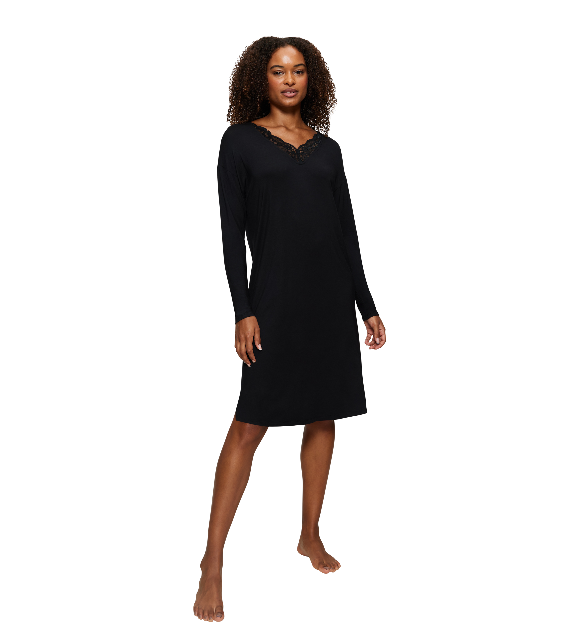 Triumph Nachthemd »Timeless Sensuality NDK LSL« Ohne Taschen atumgsaktiv und weich