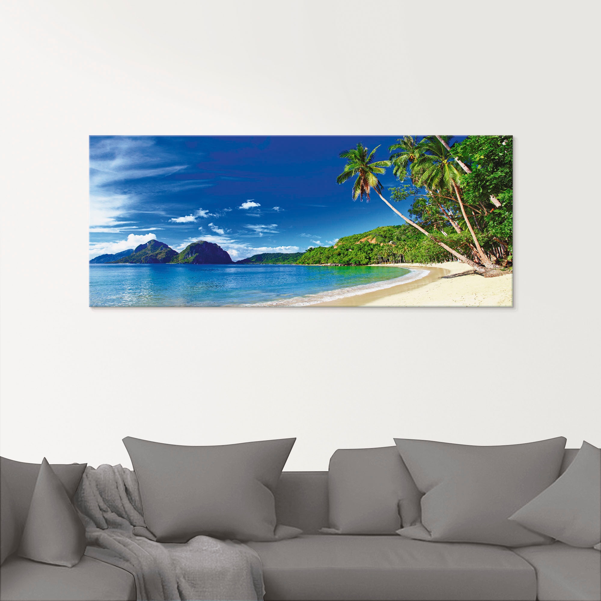 Artland Glasbild »Paradies« Küste 1 Stk. tlg. in verschiedenen Grössen