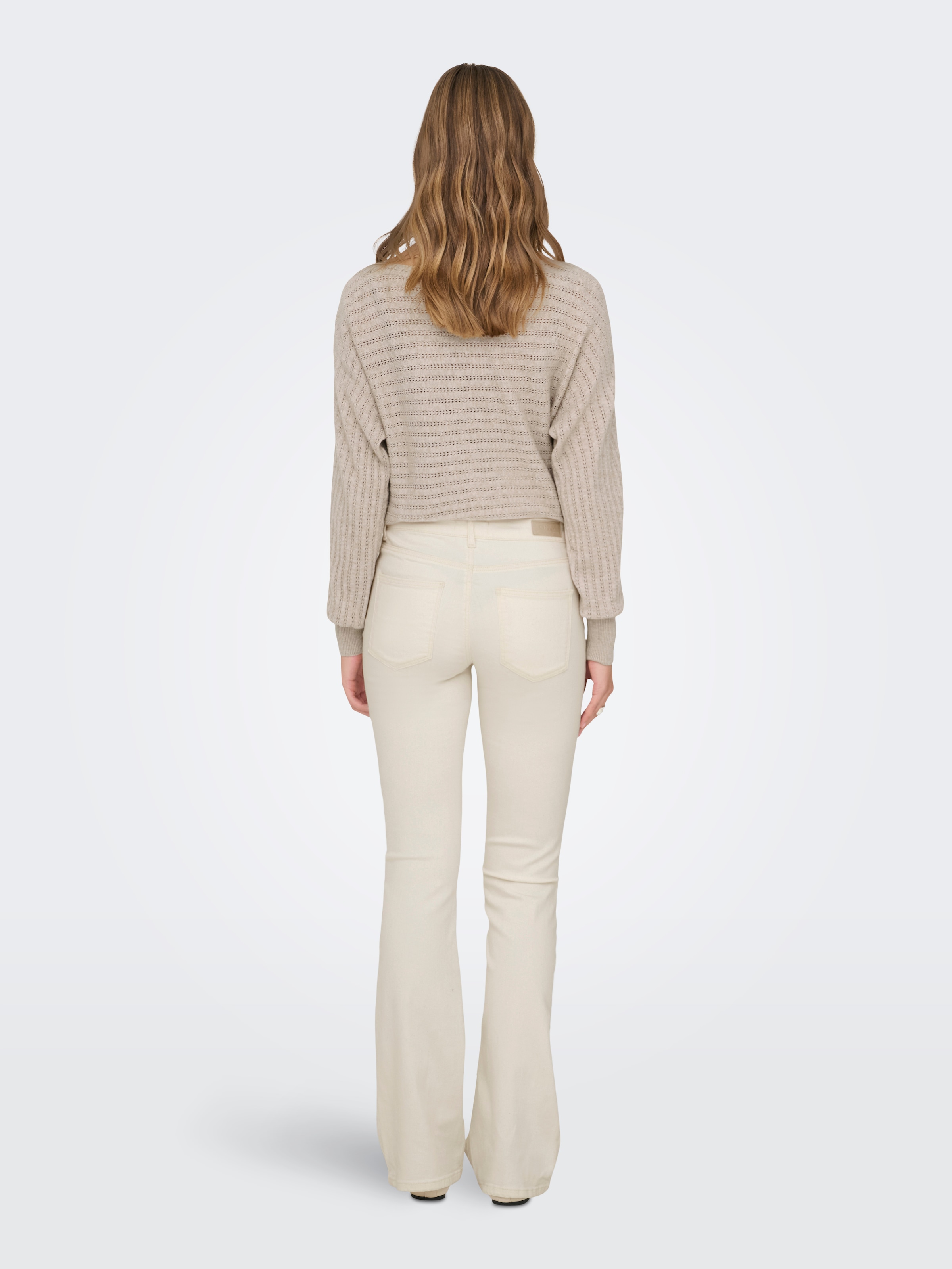 ONLY Bootcut-Jeans »ONLANNIE MID FLARED BOX DNM« mit dunkler Waschung