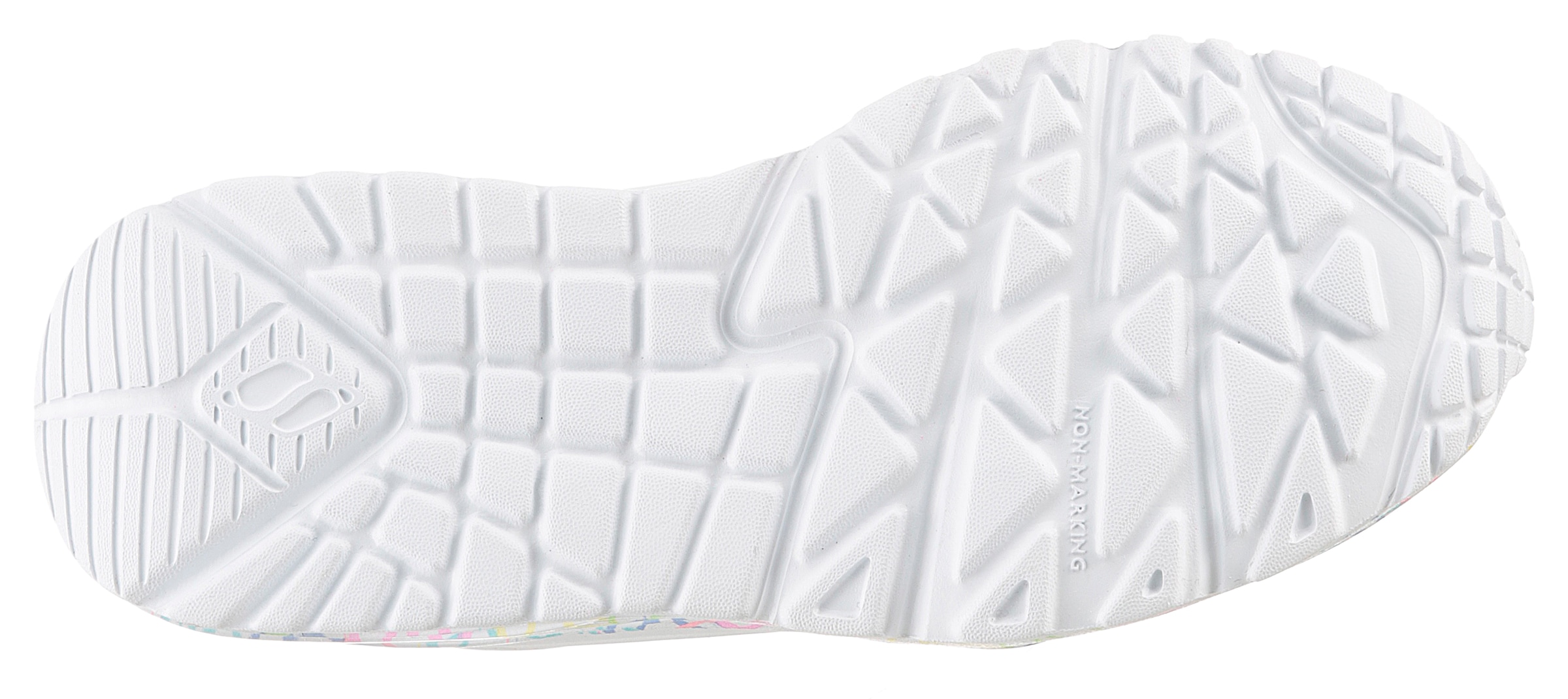 Skechers Sneakers »UNO LITE-LOVELY LUV«  , chaussure à lacets avec semelle imprimée, gabarit de taille à télécharger