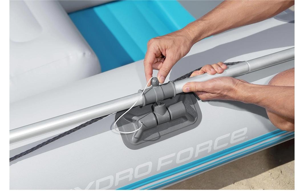 Bestway Bateau pneumatique »Corinth Elite Sport Boat Set, 230 x 130 x 33 cm« Aufblasbares Sportboot für 2 Personen mit Motorhalterung