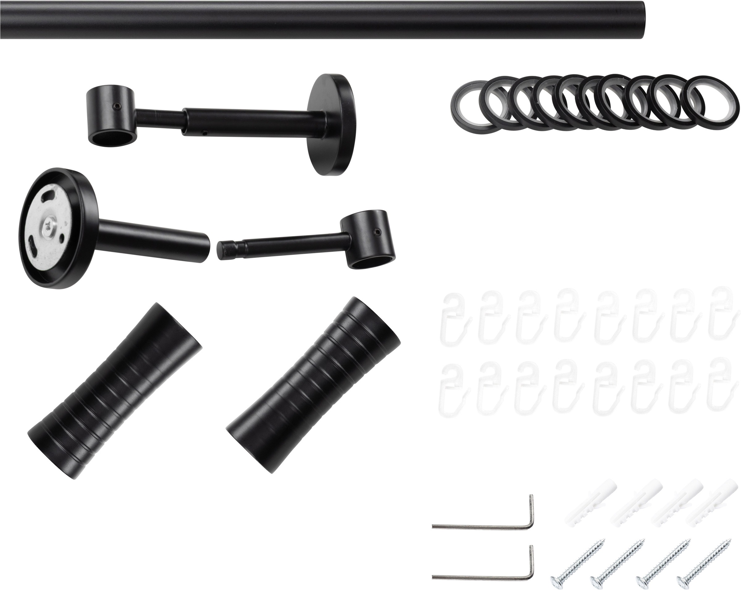 SN DECO GROUP Gardinenstange Ø 19 mm Fixmass;kürzbar