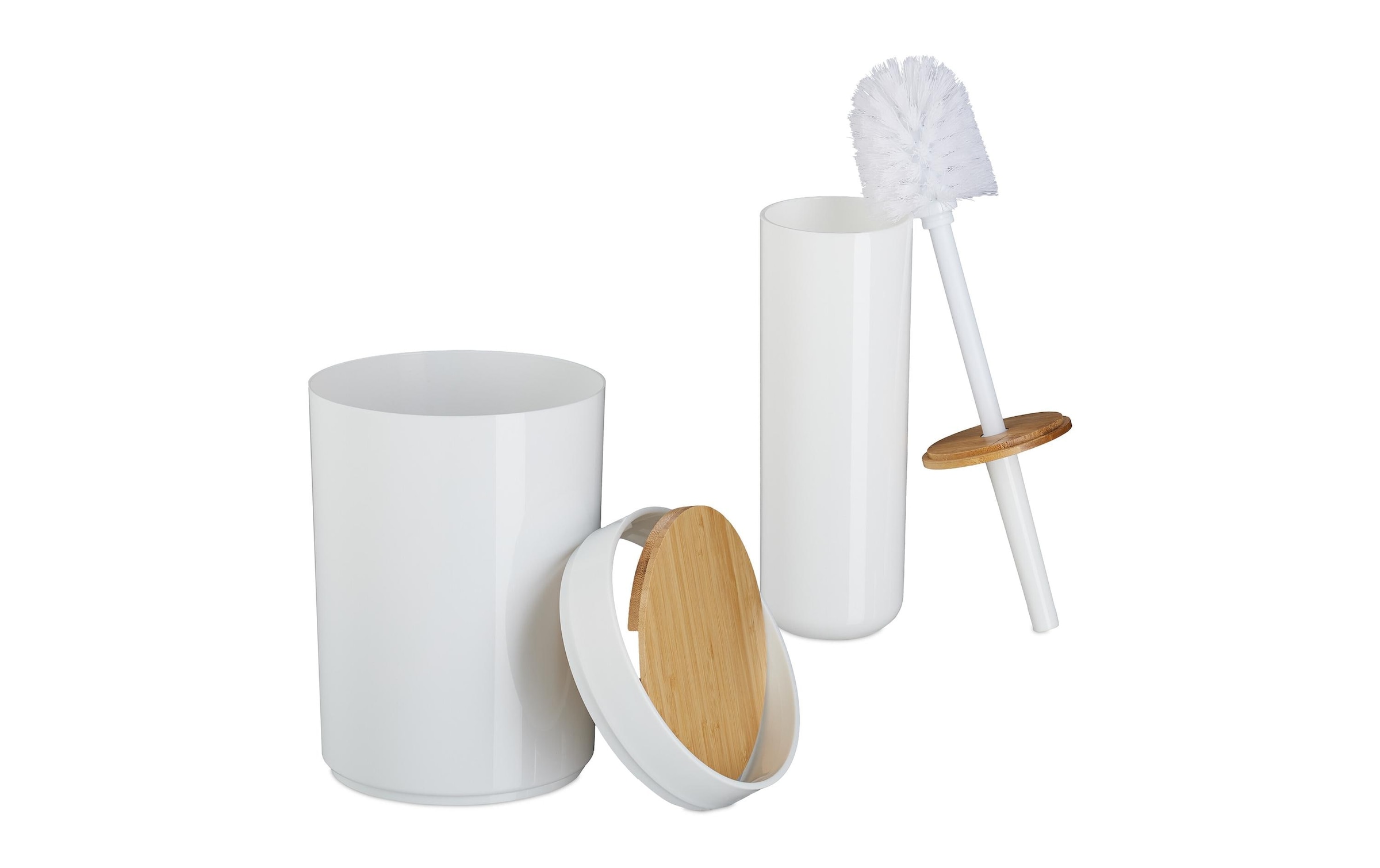 relaxdays Set d'accessoires de salle de bain »7-teilig«