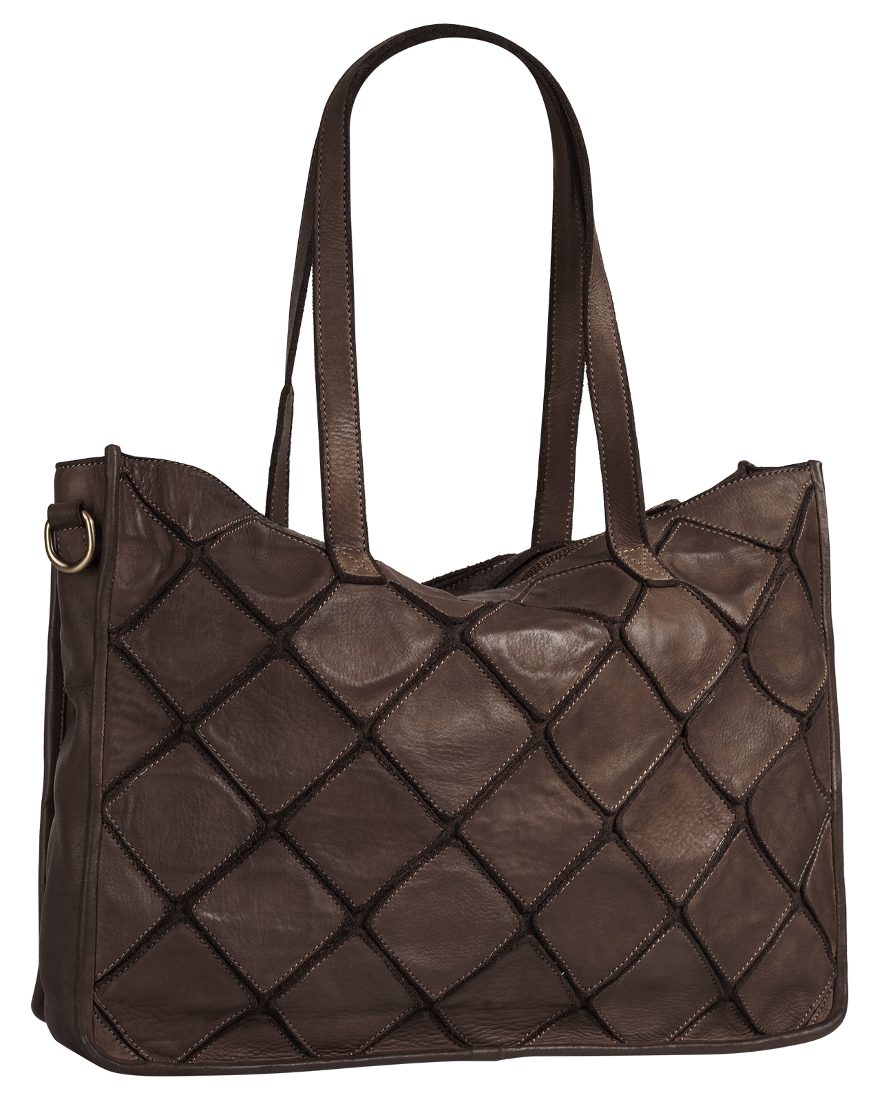 Samantha Look Shopper echt Leder, Made in Italy