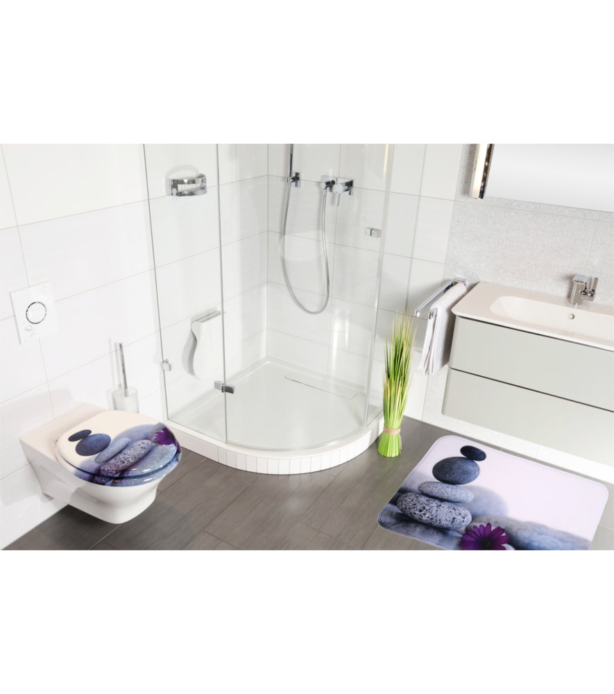 Sanilo Badaccessoire-Set »Energy Stones« bestehend aus WC-Sitz, Badteppich und Waschbeckenstöpsel